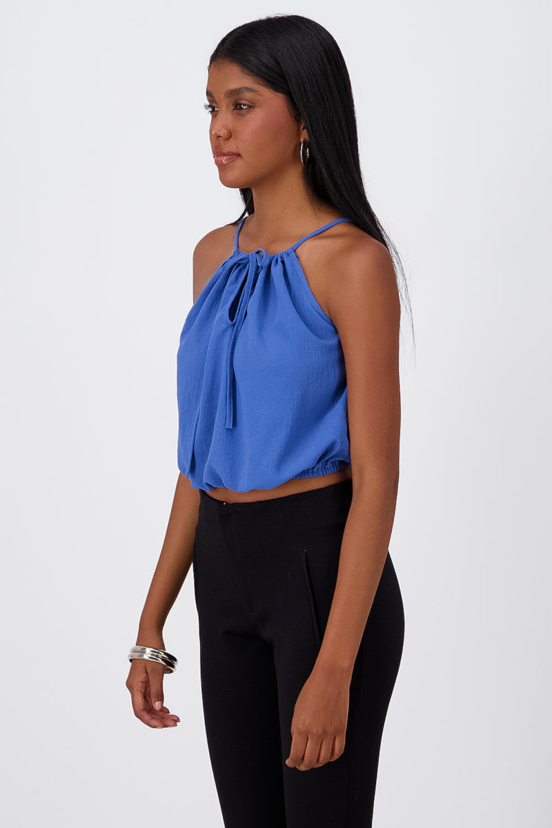 Top Halter Ligero AZUL