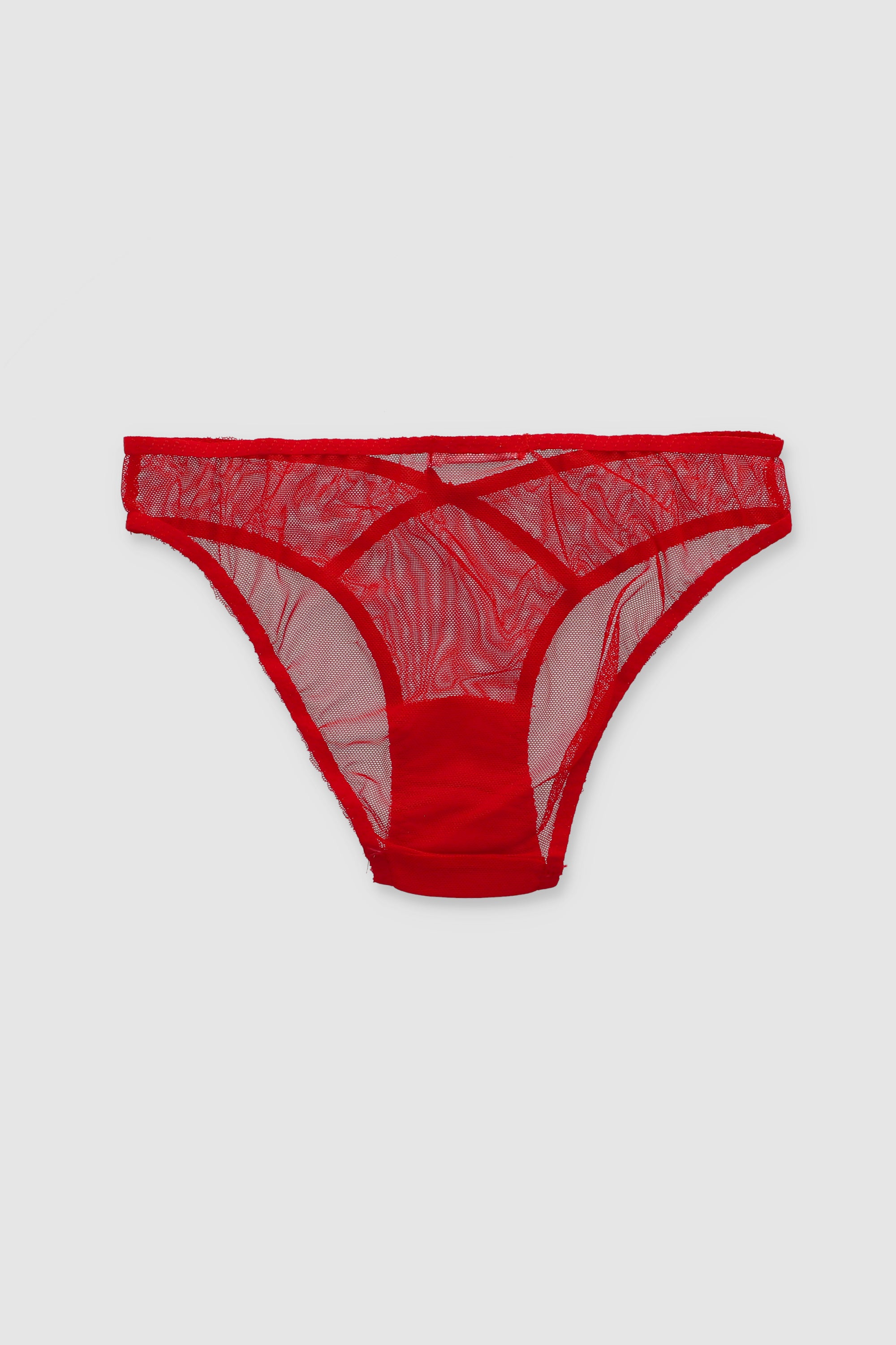 Bikini mesh cruces ROJO