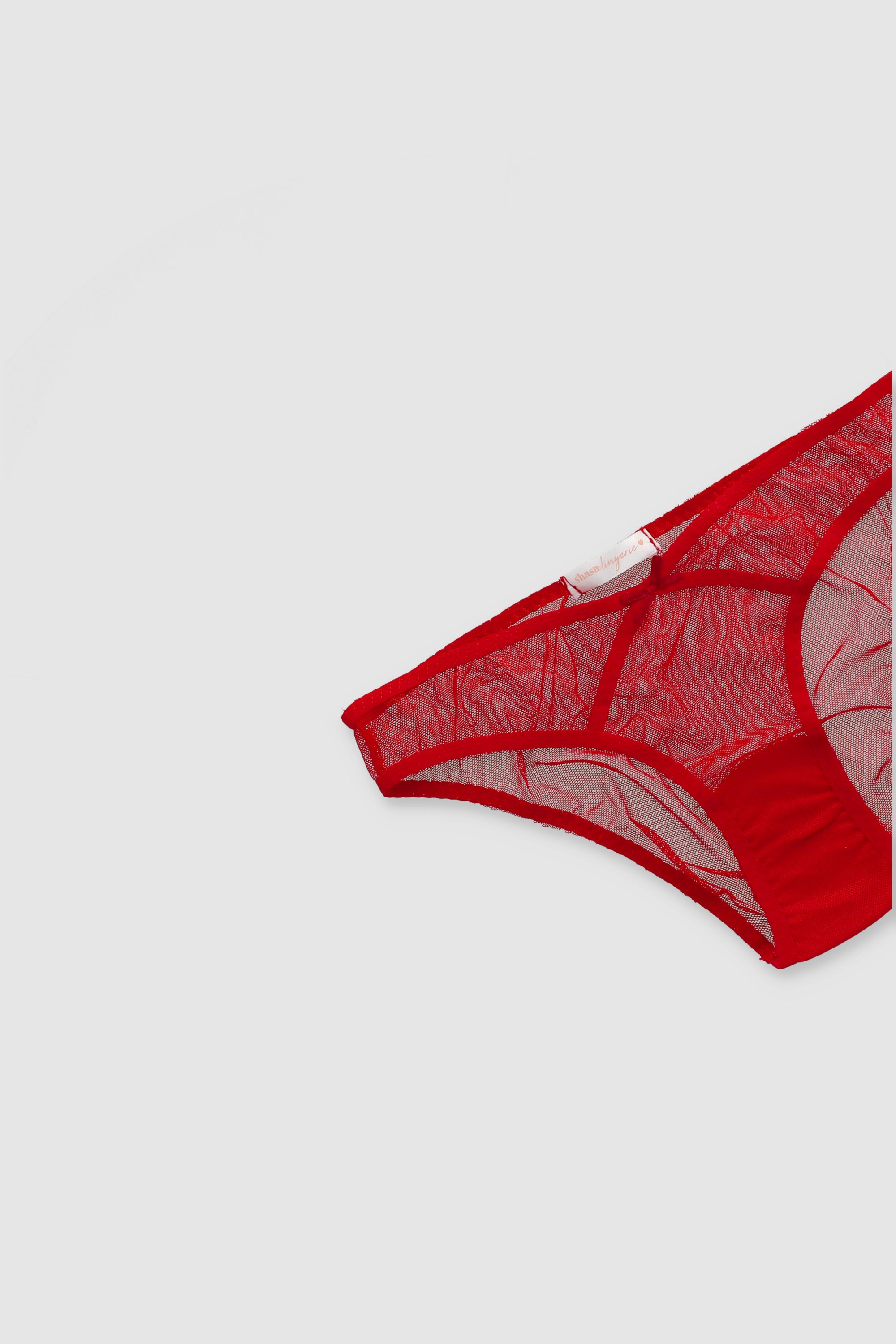 Bikini mesh cruces ROJO