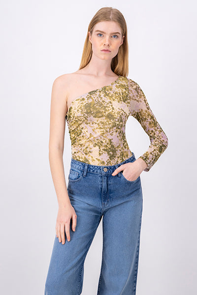 Bodysuit mesh una manga