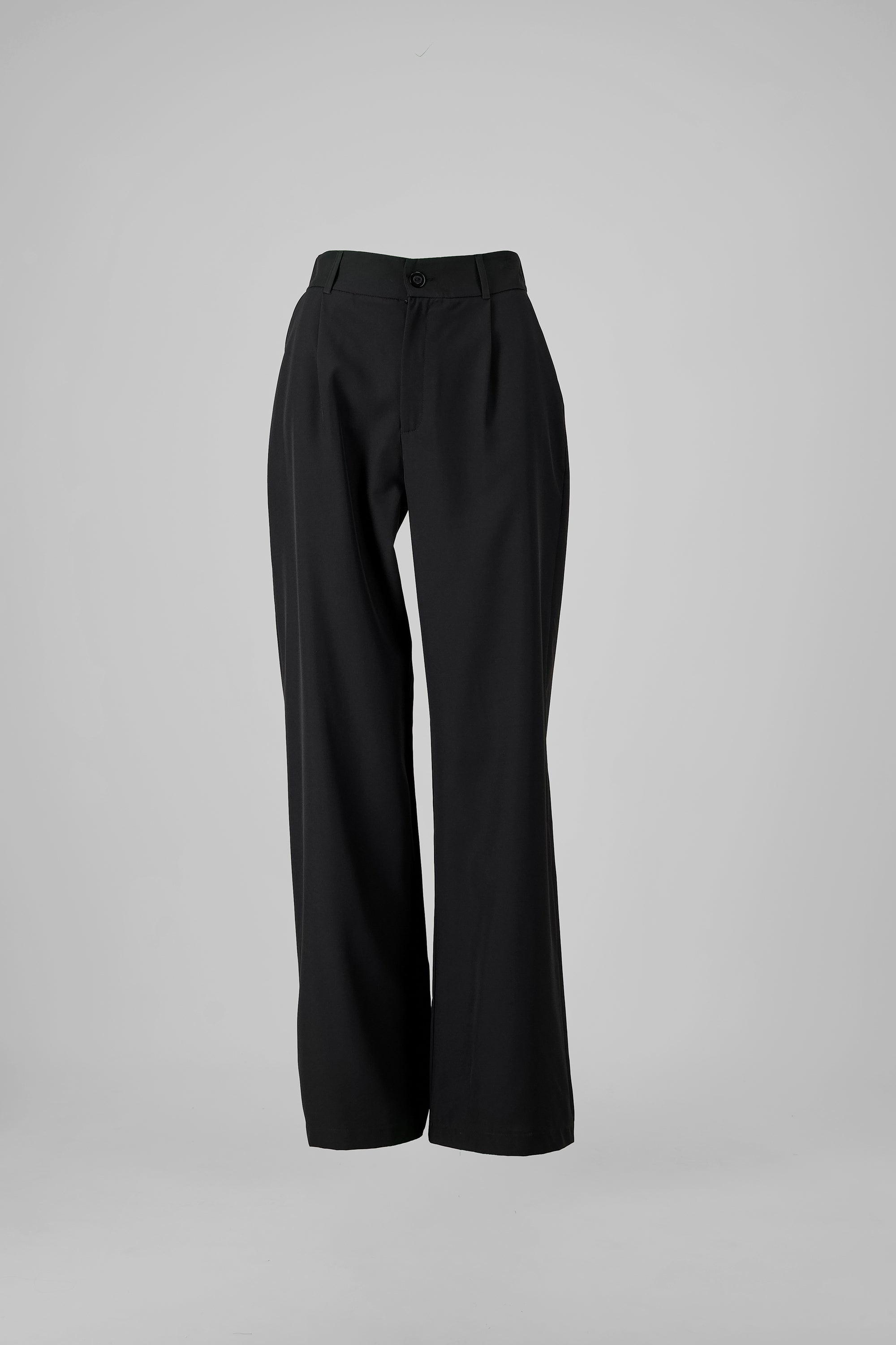 Pantalón Recto Pinzas Bolsillos NEGRO