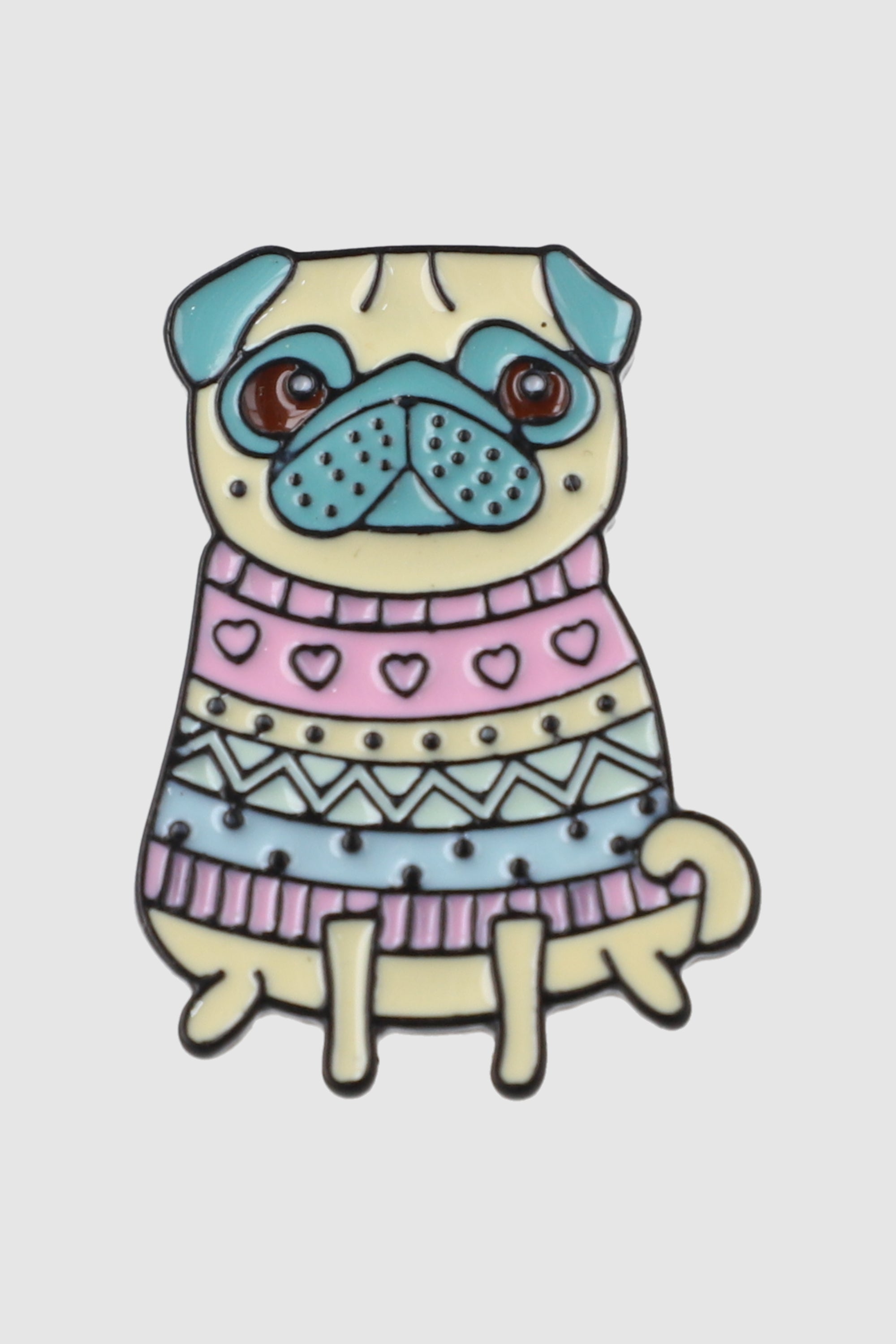 Pin Pug Con Sueter MULTICOLOR