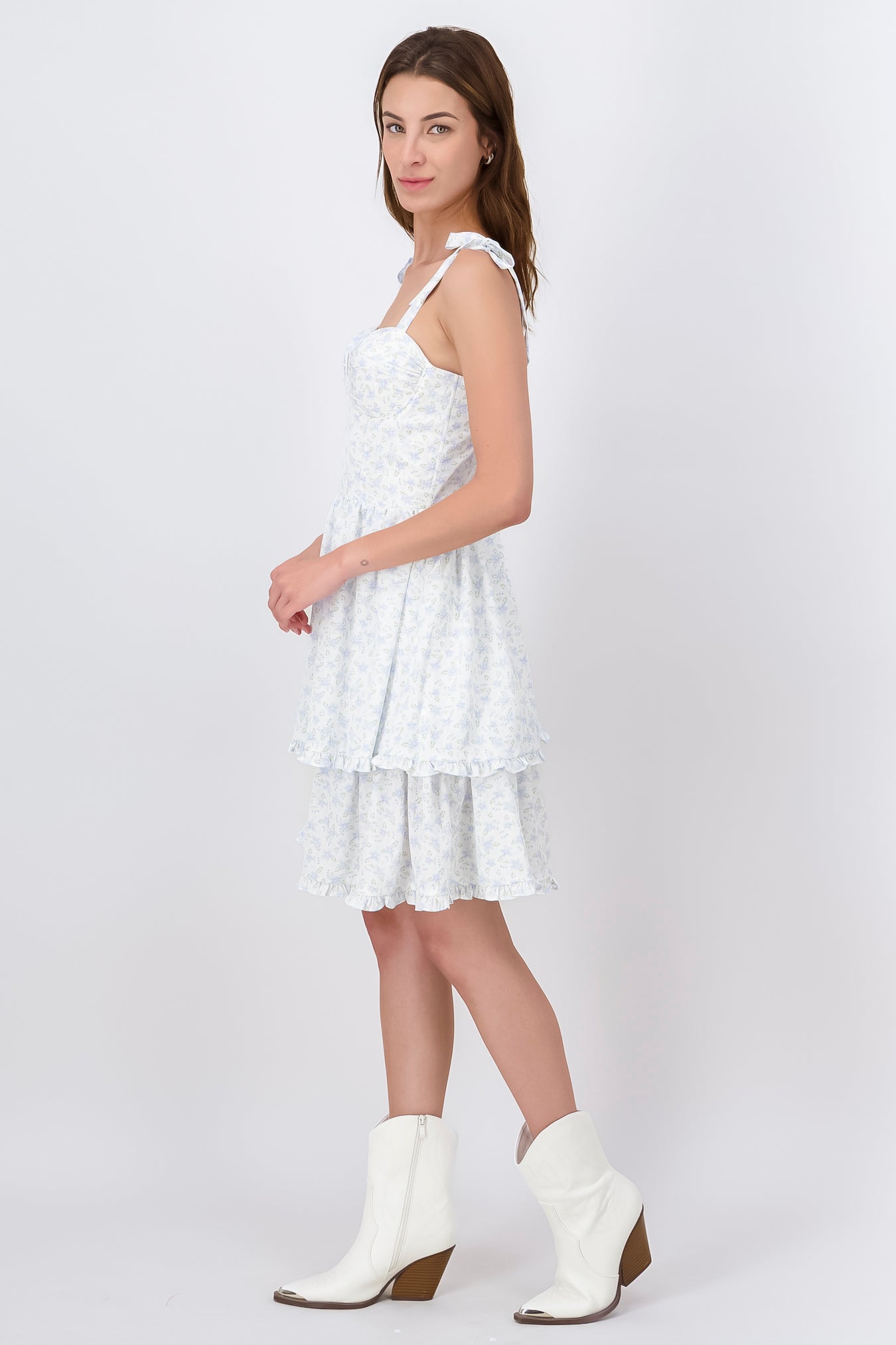 Vestido Olanes Copas AZUL COMBO