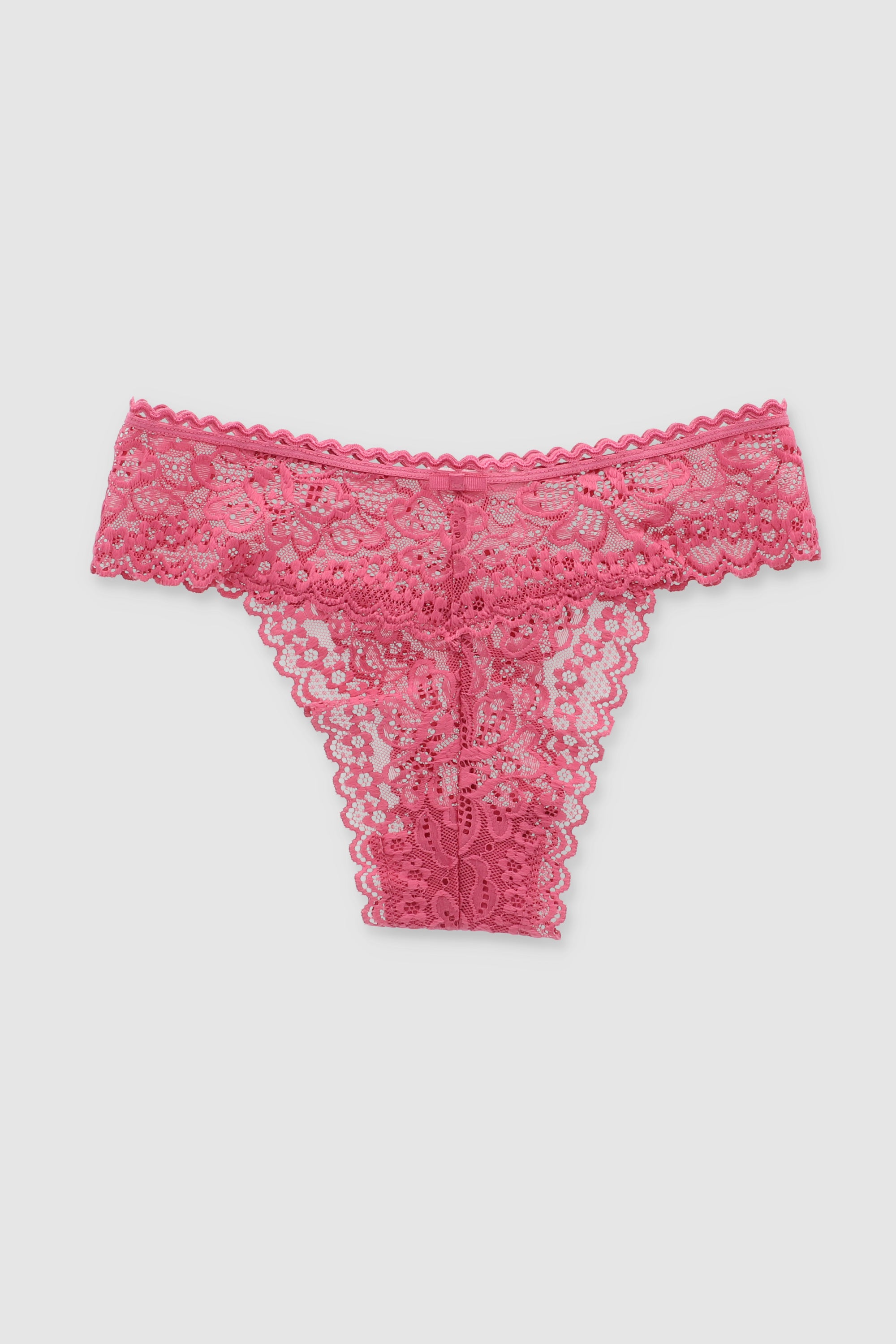 Tanga encaje flores MALVA