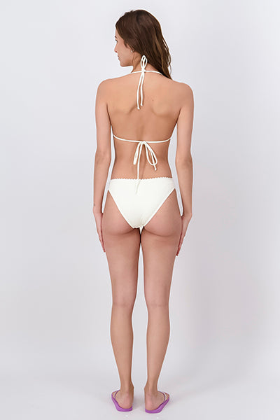 Bikini cintas textura CREMA