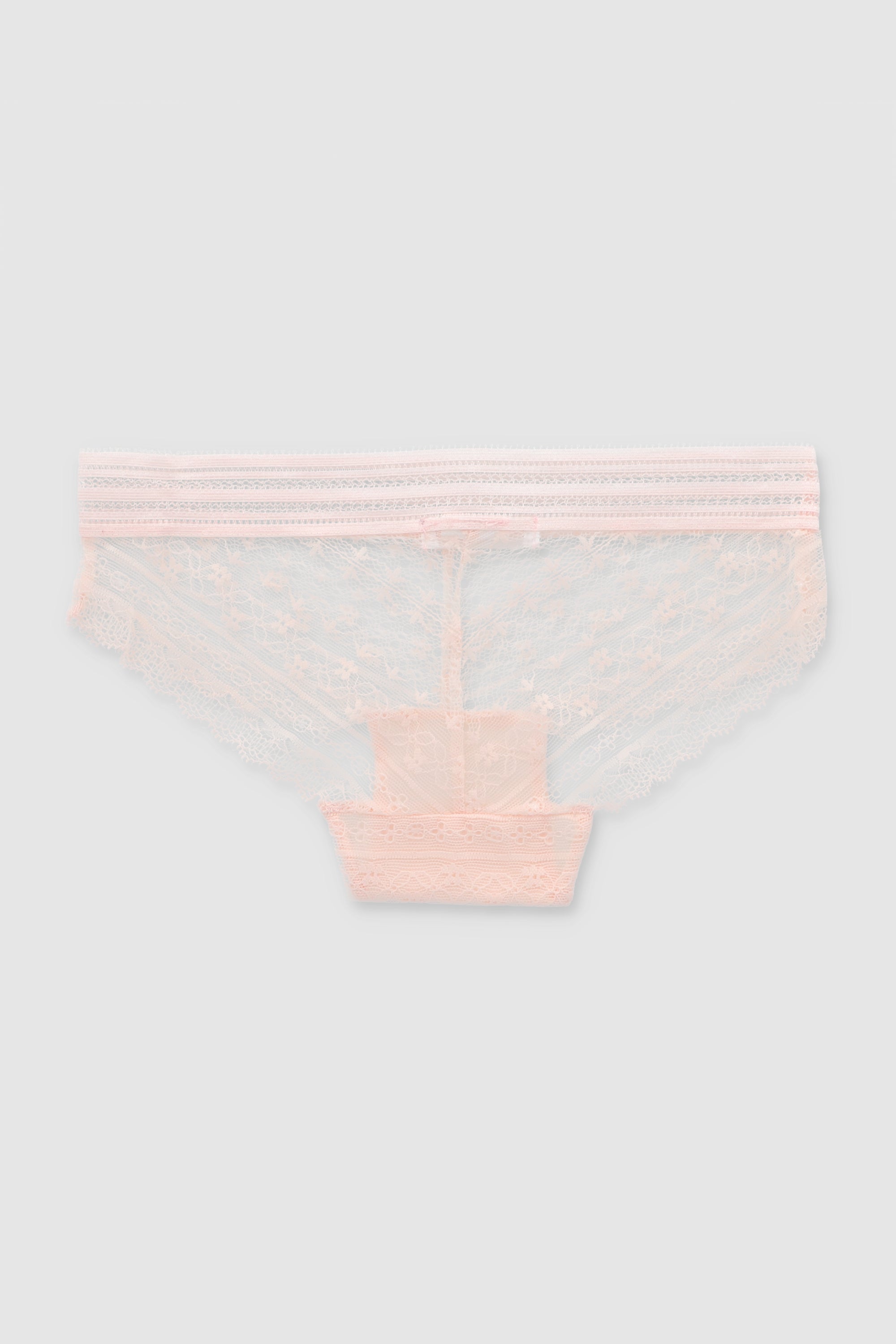 Bikini florecitas encaje PALO DE ROSA