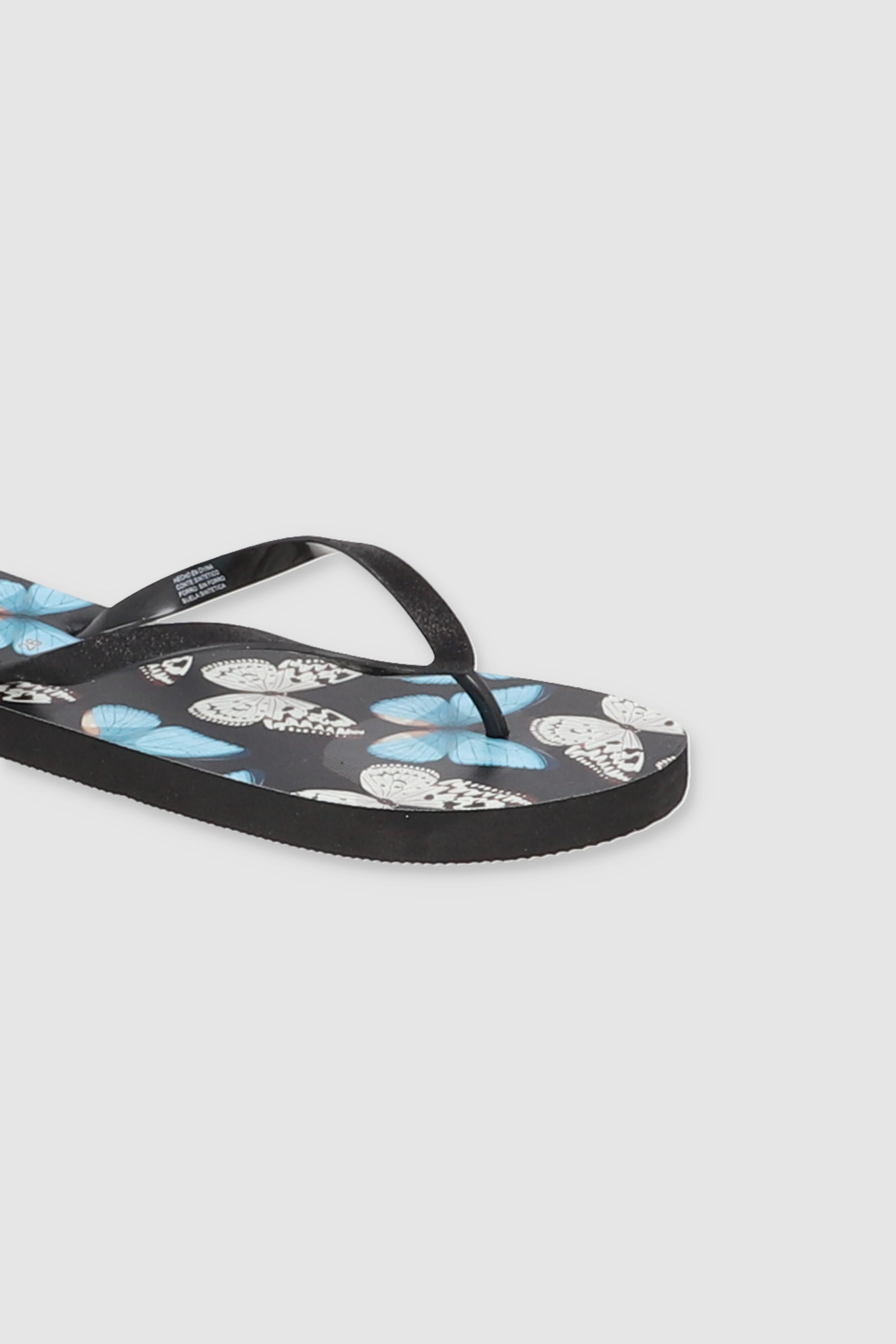 Flip Flop Mariposas Glitter NEGRO