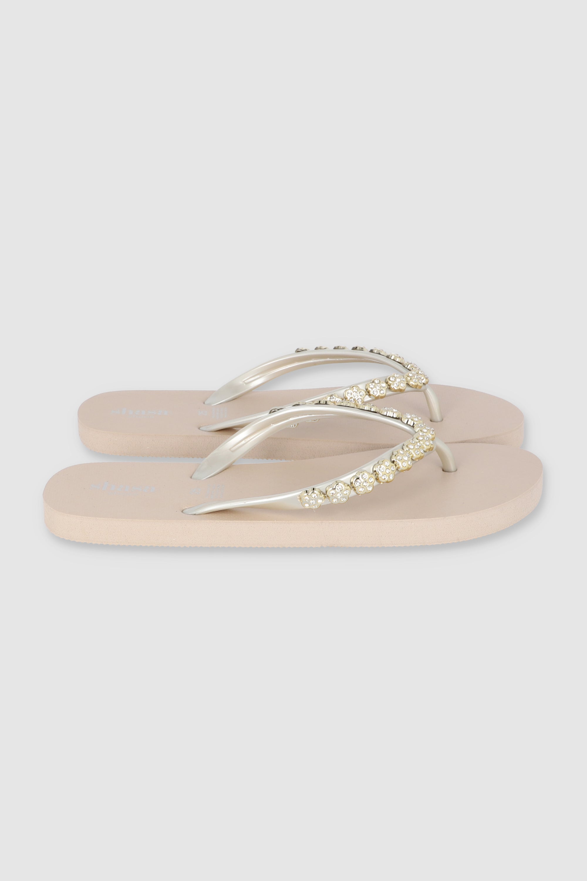 Flip Flops Chinela Flor Brillos