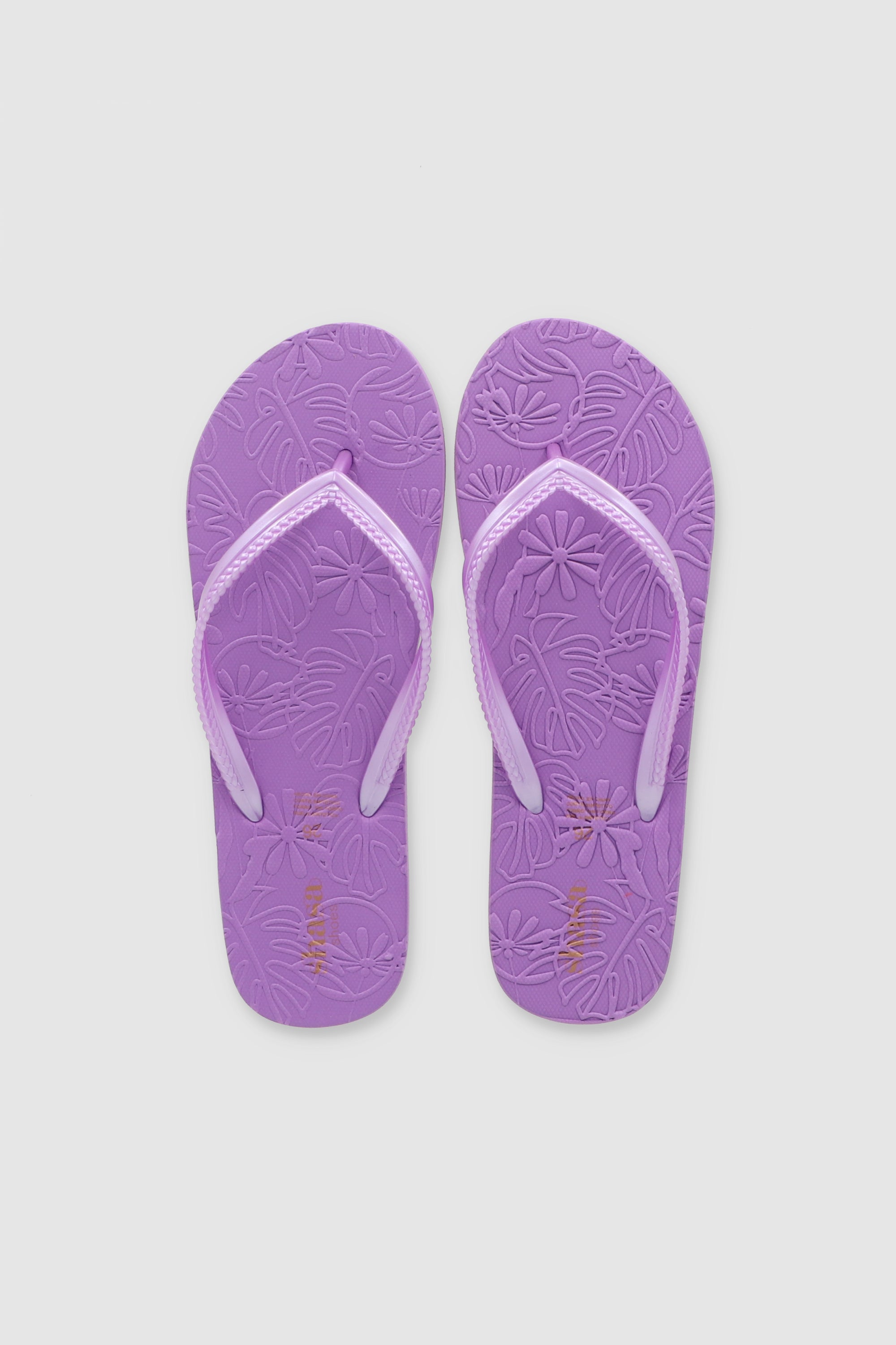 Flip Flop Textura Flores LILA