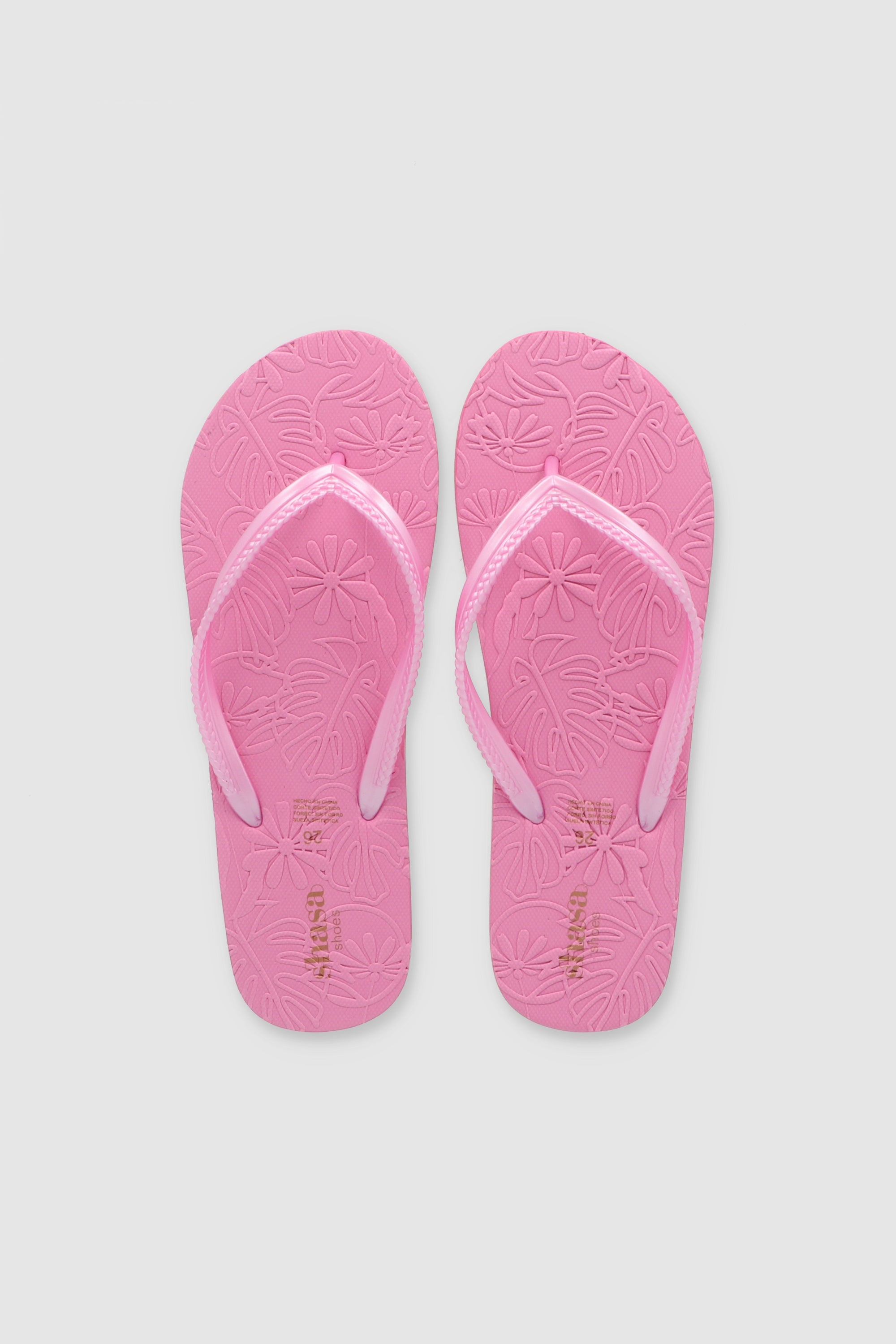 Flip Flop Textura Flores ROSA