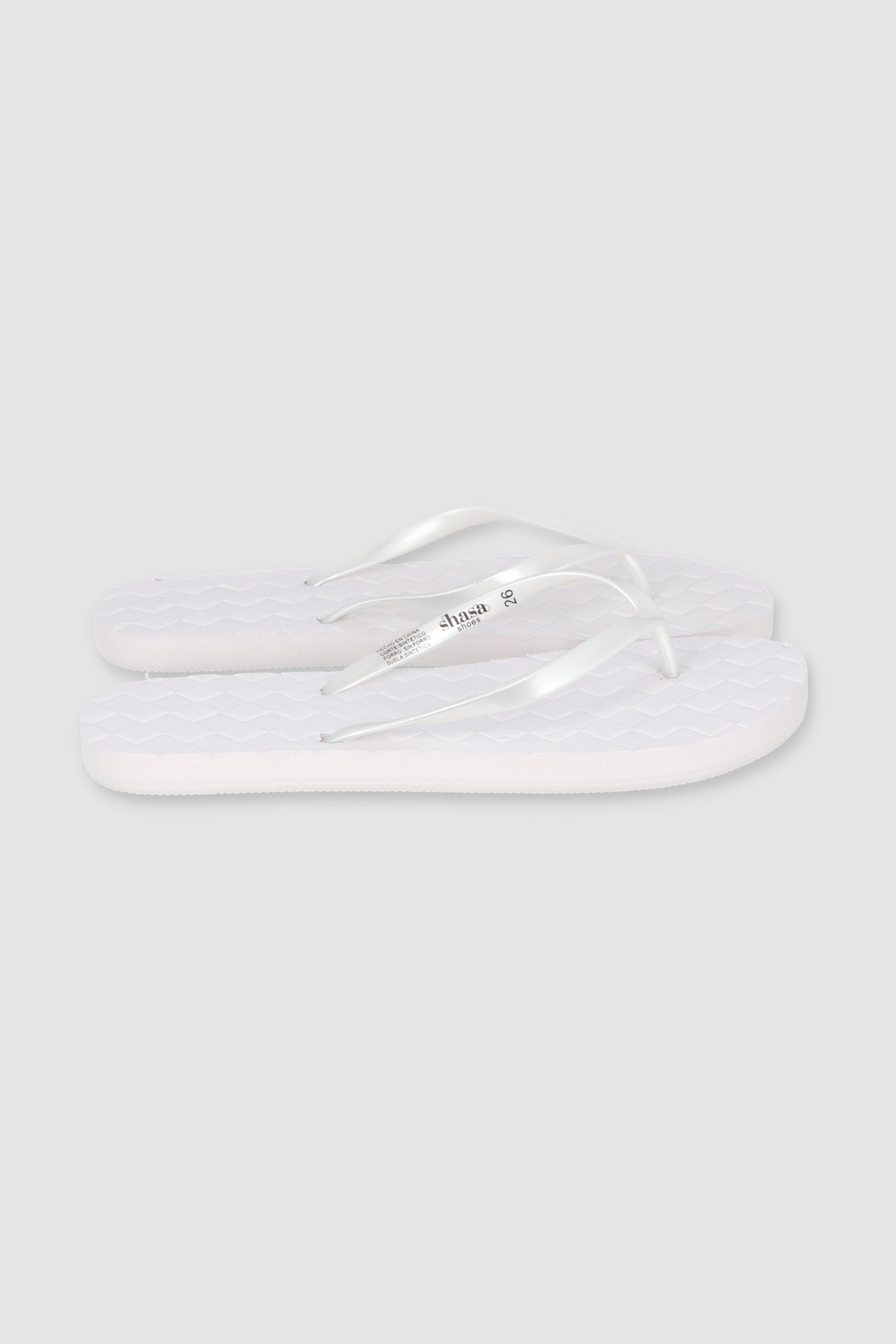 Flip Flop Textura Canasta BLANCO