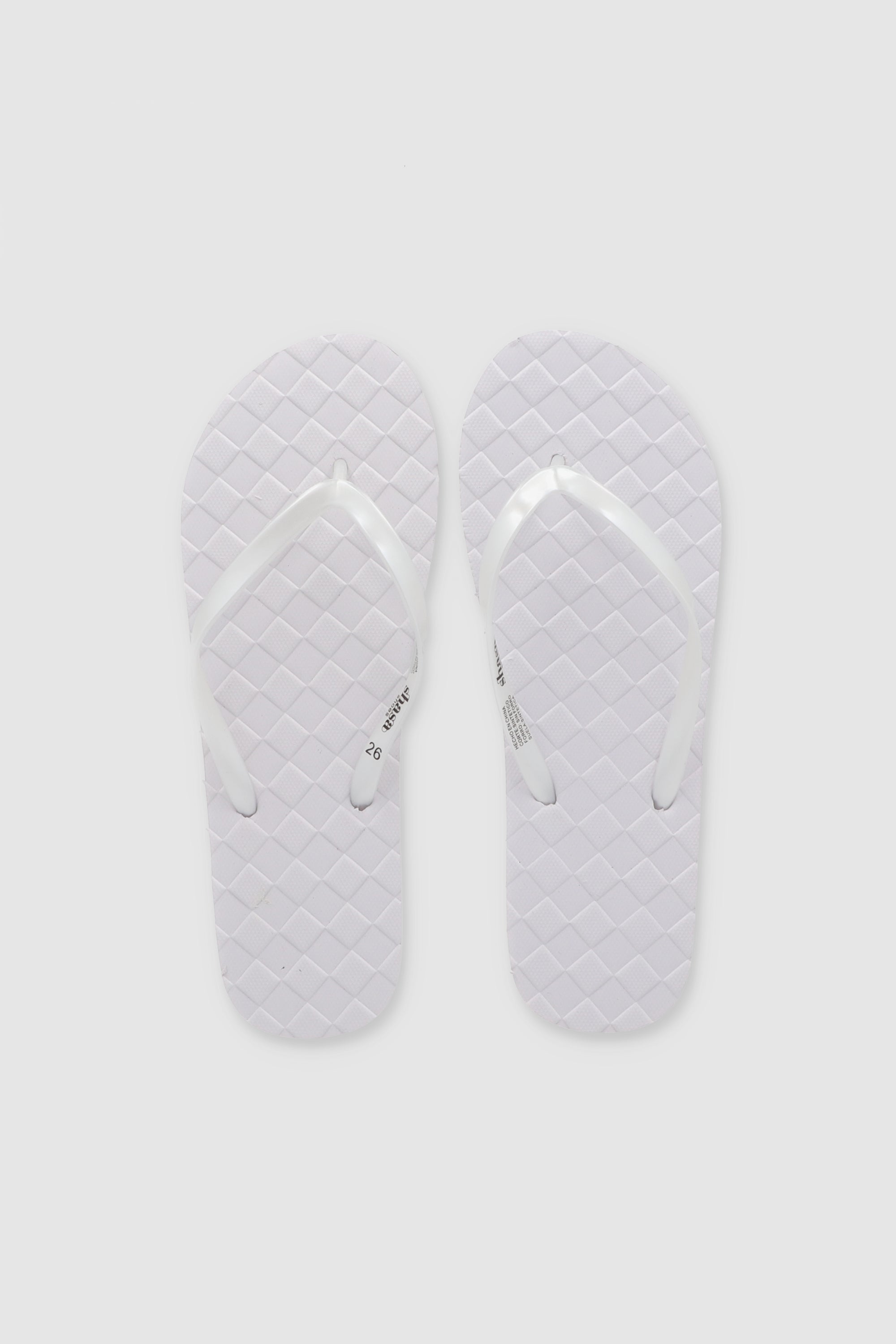 Flip Flop Textura Canasta BLANCO