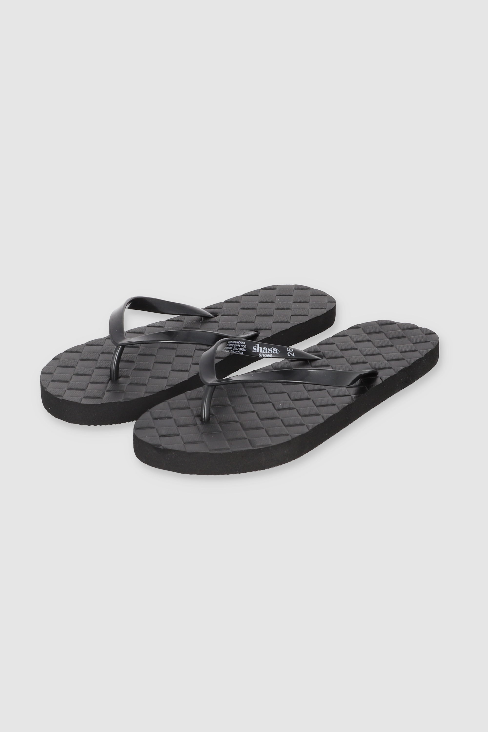 Flip Flop Textura Canasta NEGRO