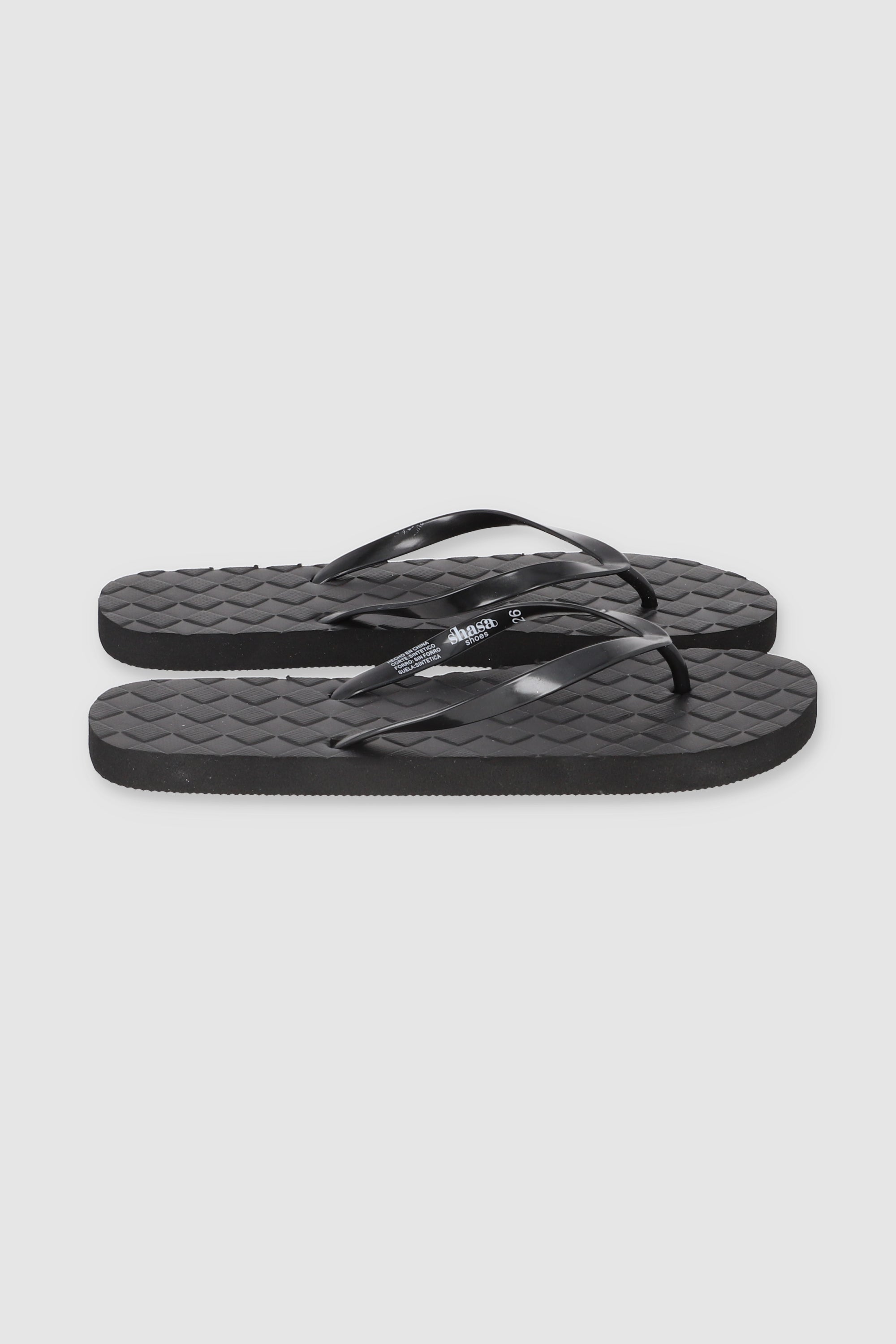 Flip Flop Textura Canasta NEGRO