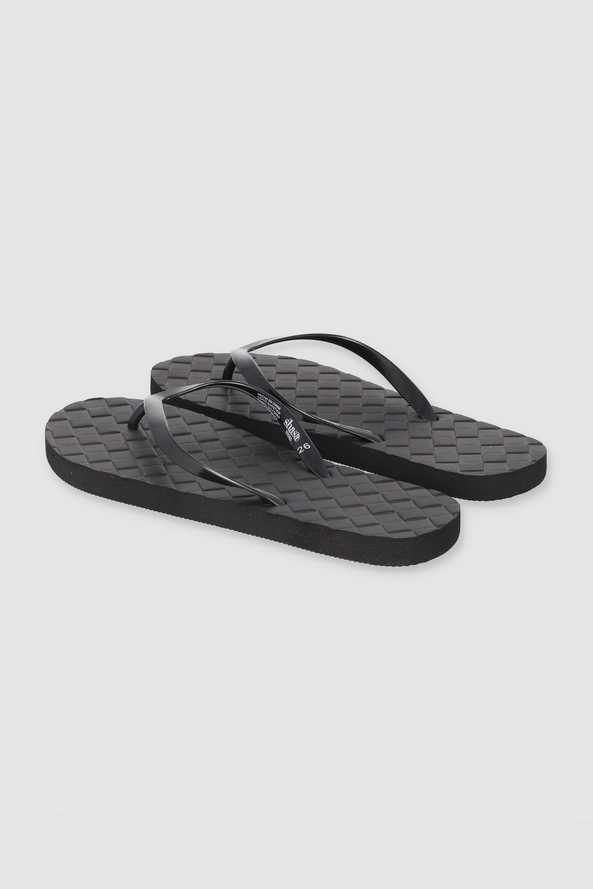 Flip Flop Textura Canasta NEGRO