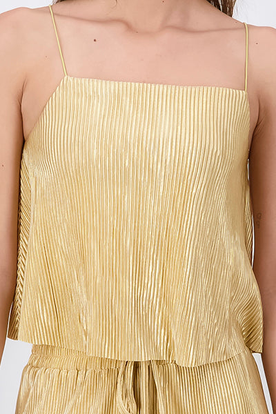 Blusa Fluida Rib Satín ORO