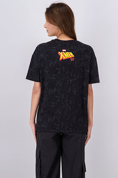 Playera manga corta X-Men Power ACID WASH