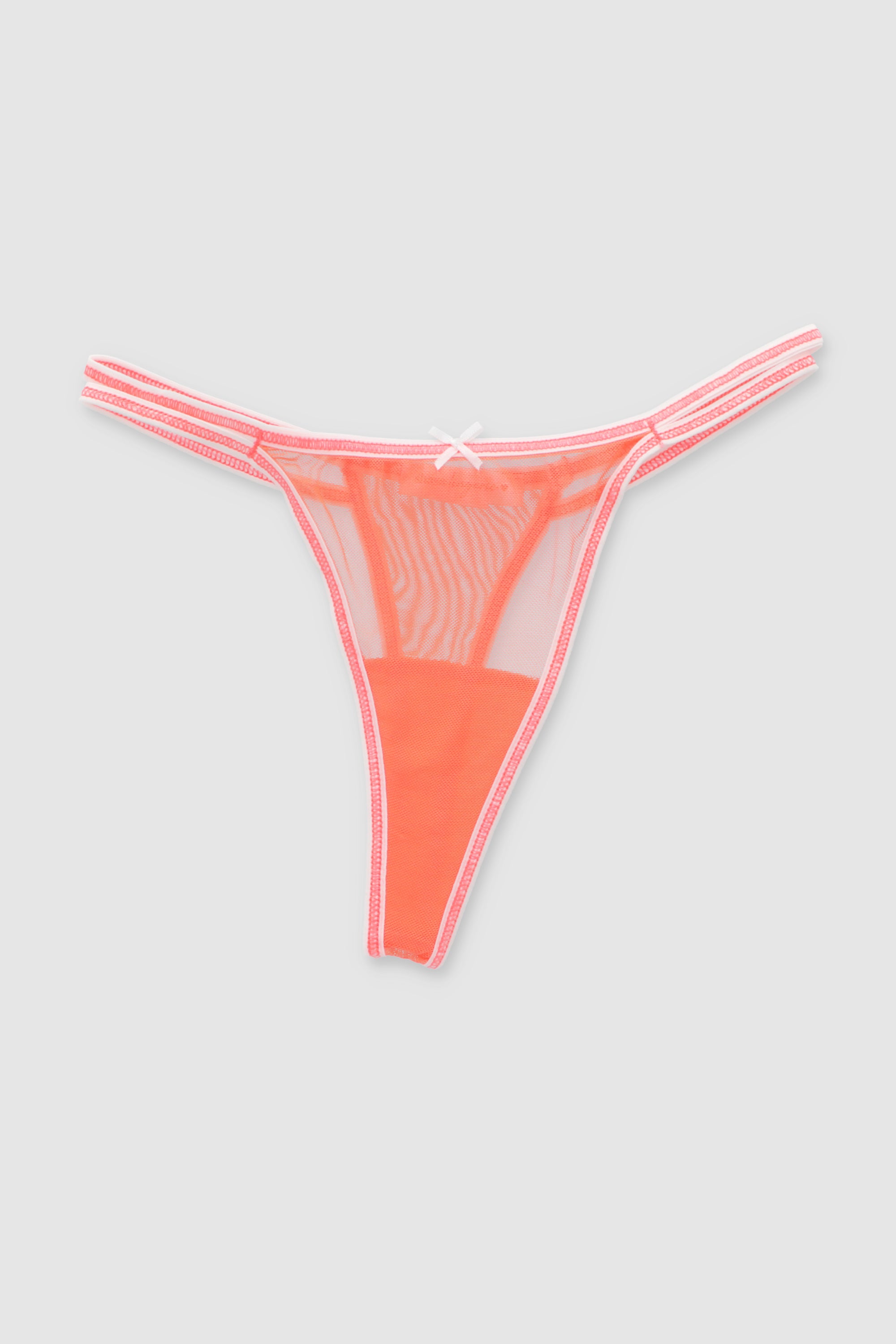 Tanga mesh NARANJA NEON