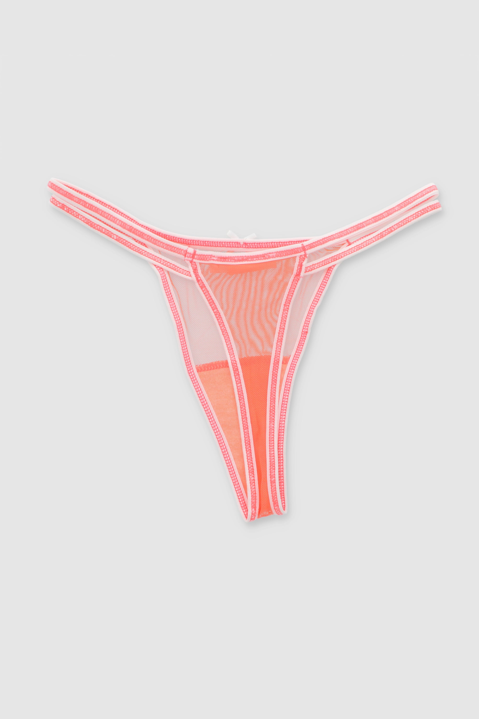 Tanga mesh NARANJA NEON