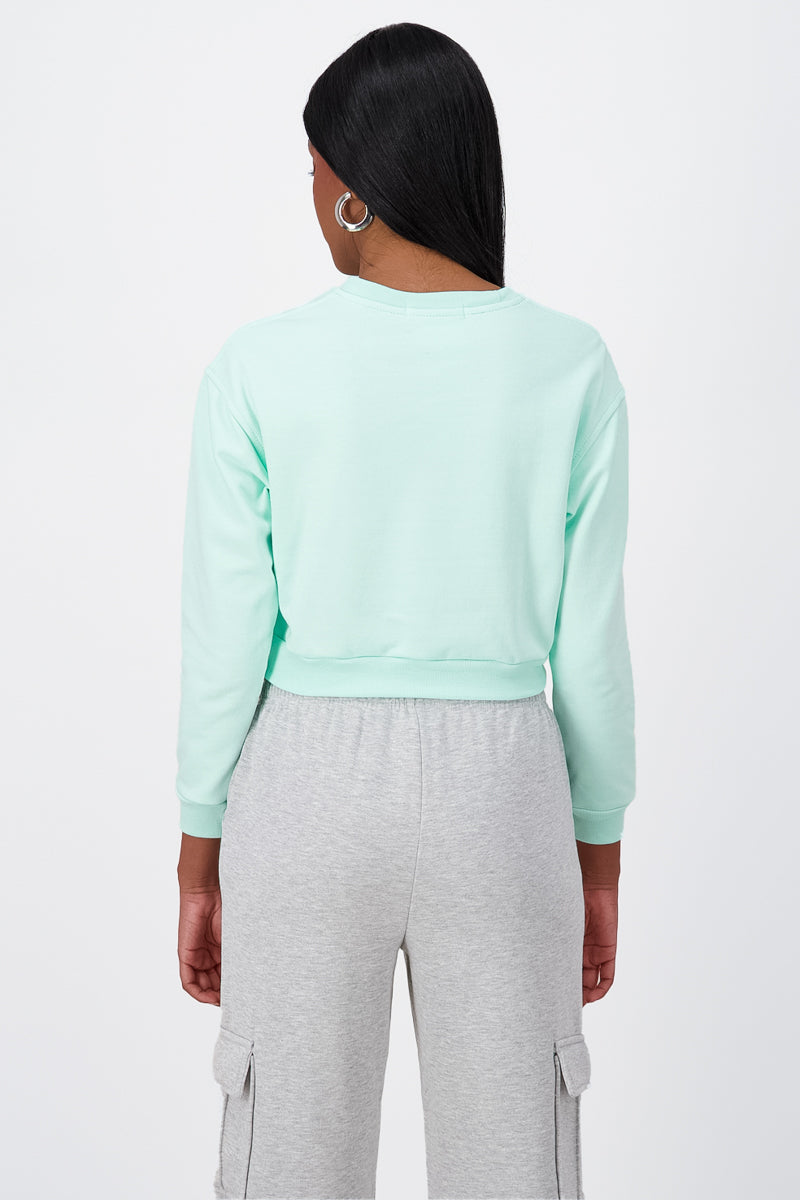 Sudadera crop Los Angeles MENTA