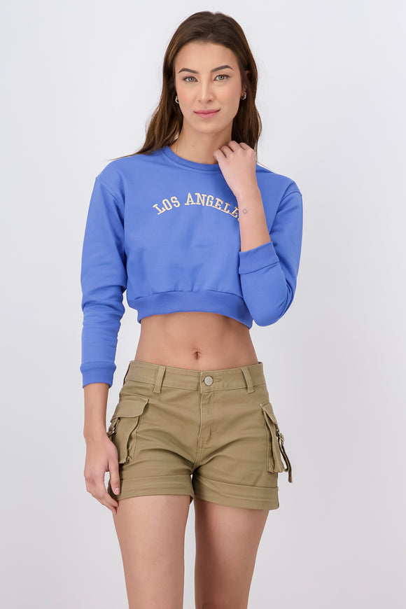 Sudadera crop Los Angeles