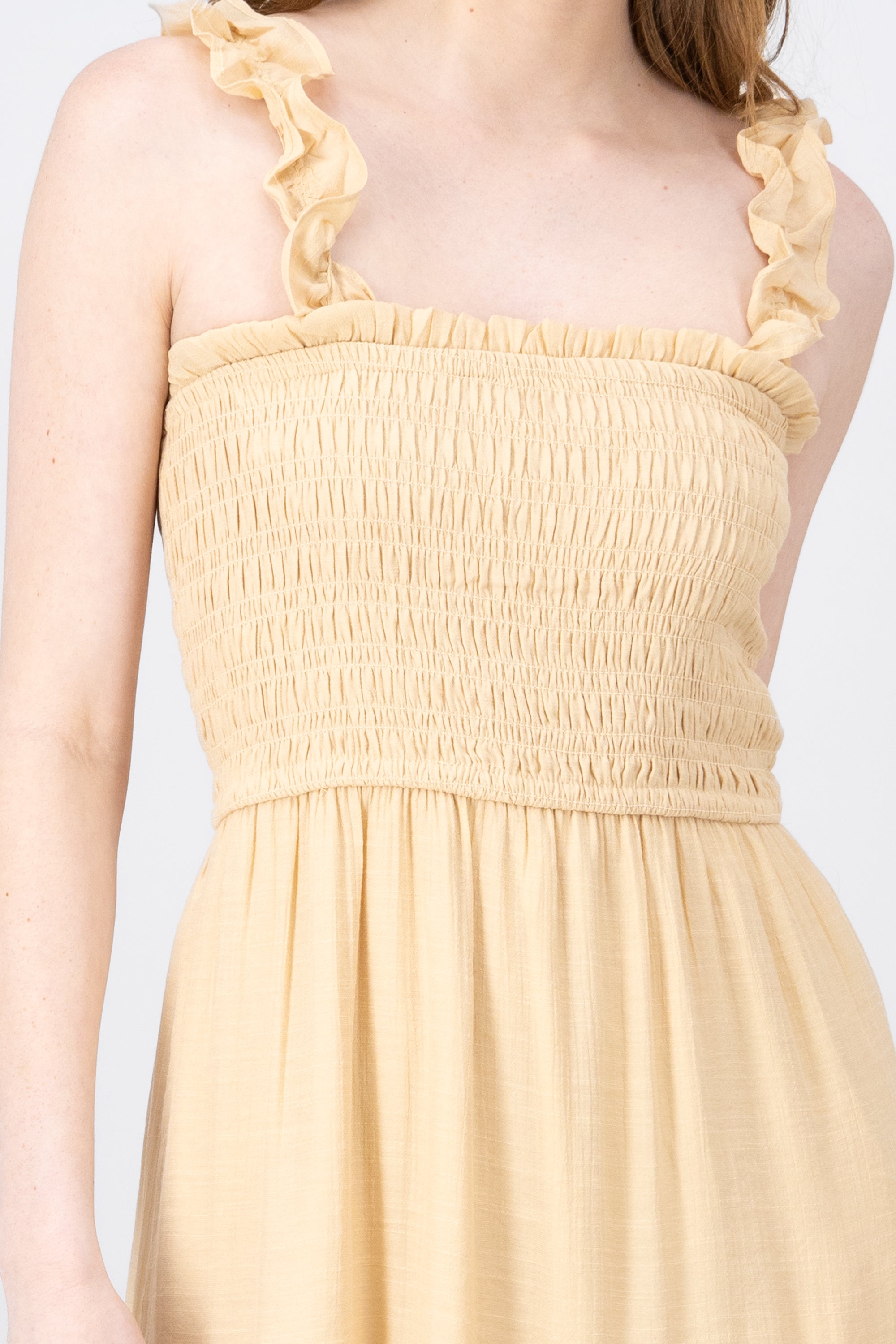 Vestido Maxi Detalle Tirantes BEIGE