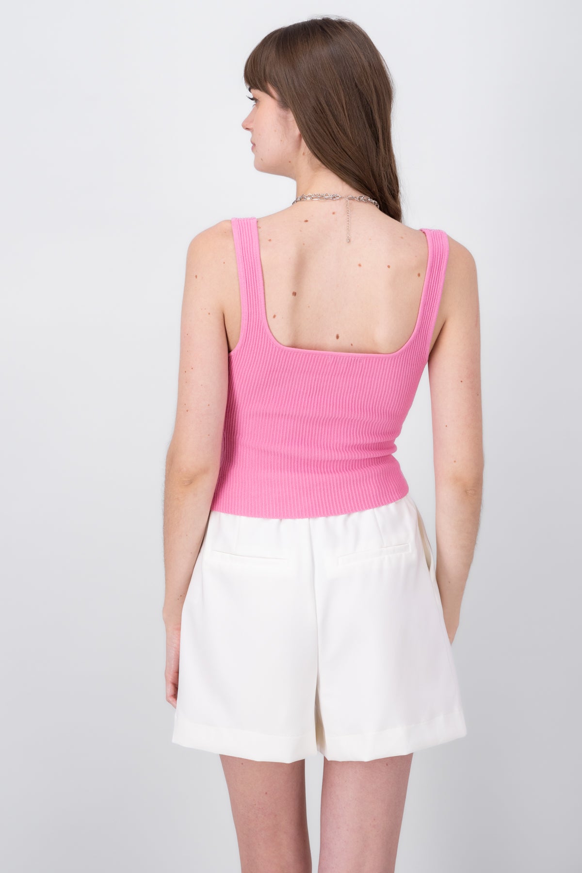 TOP SEAMLESS CON TEXTURA ROSA