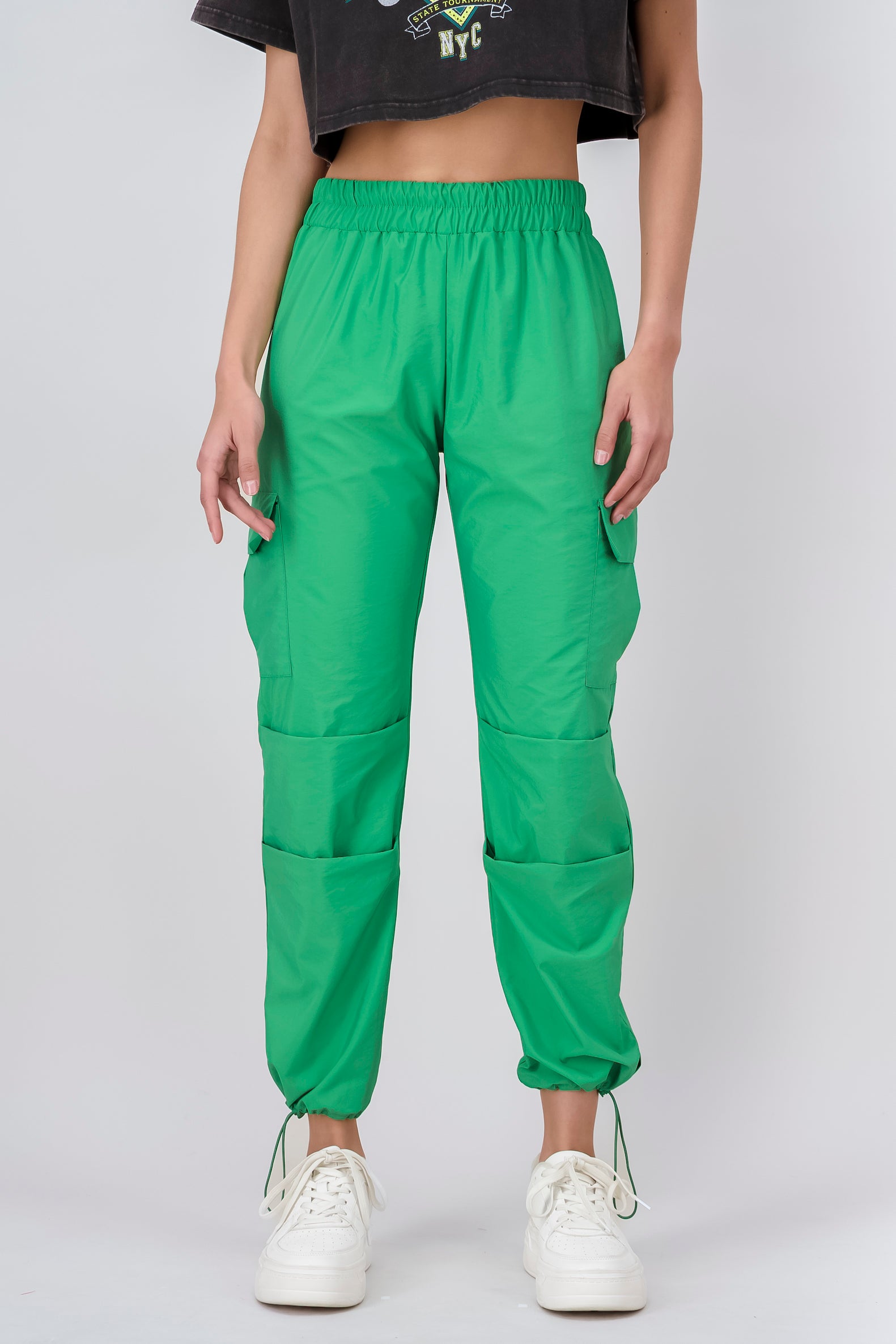 Jogger Cargo Detalle Jaretas VERDE