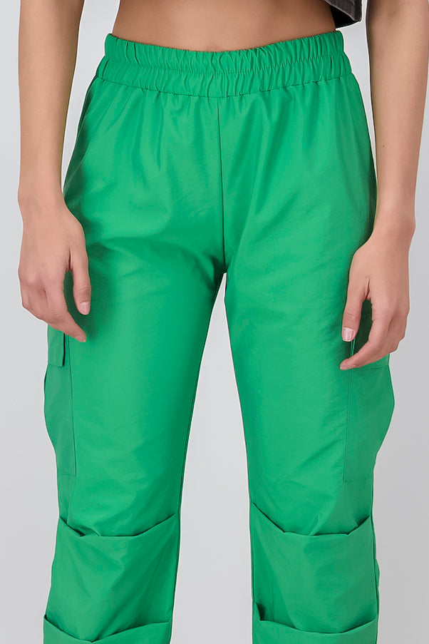 Jogger Cargo Detalle Jaretas VERDE