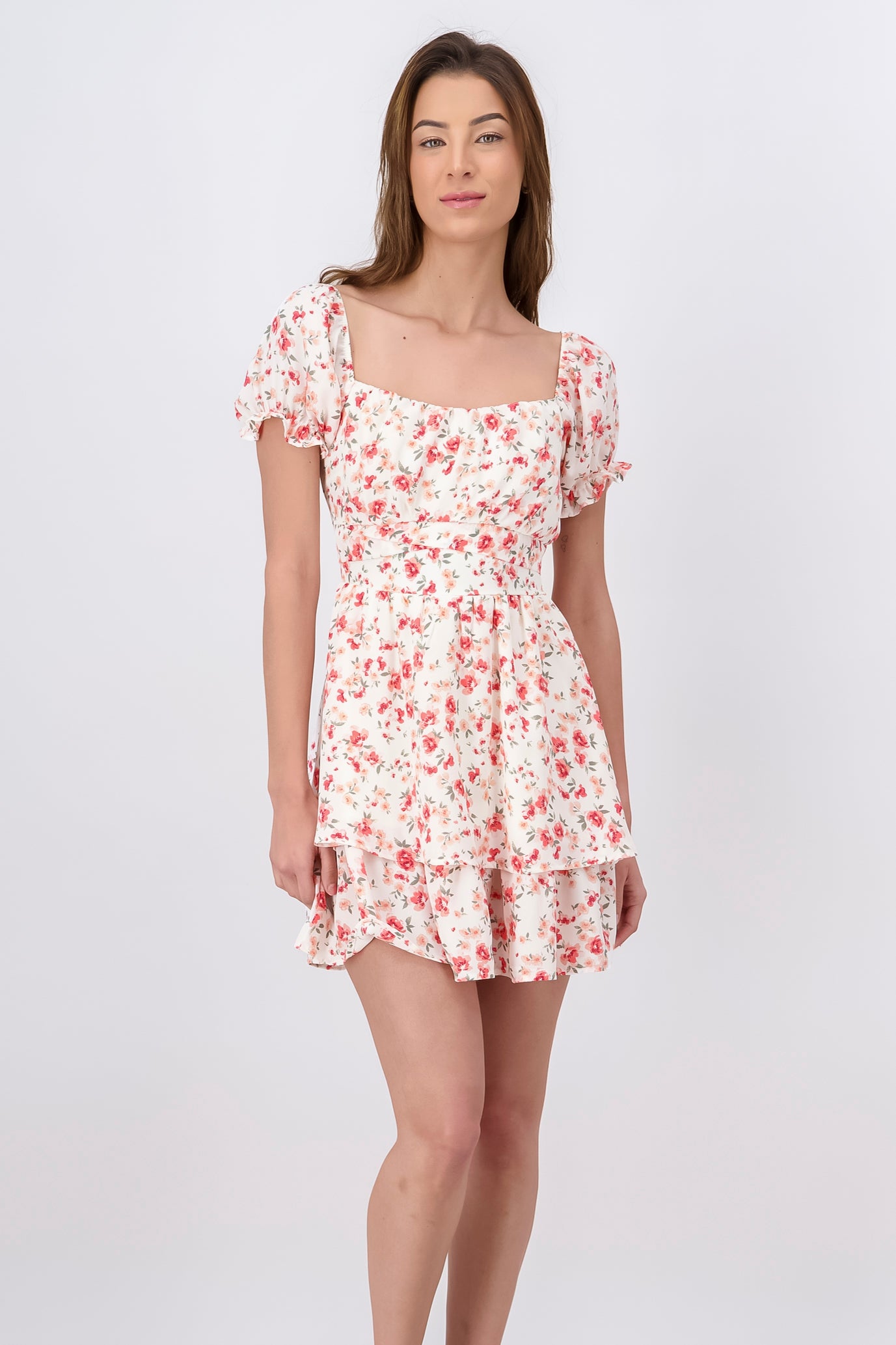 Vestido Mini Olanes De Flores