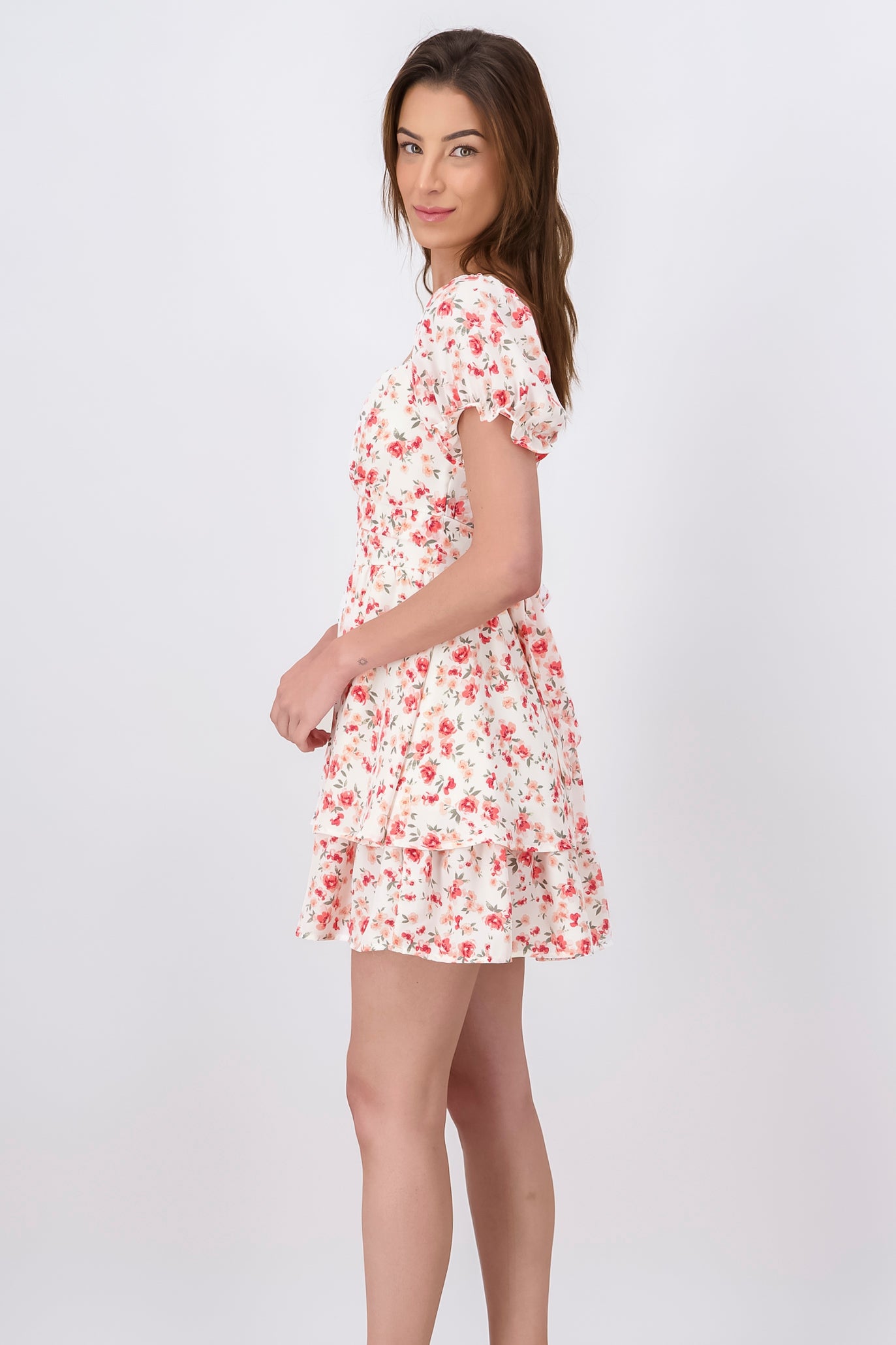 Vestido Mini Olanes De Flores