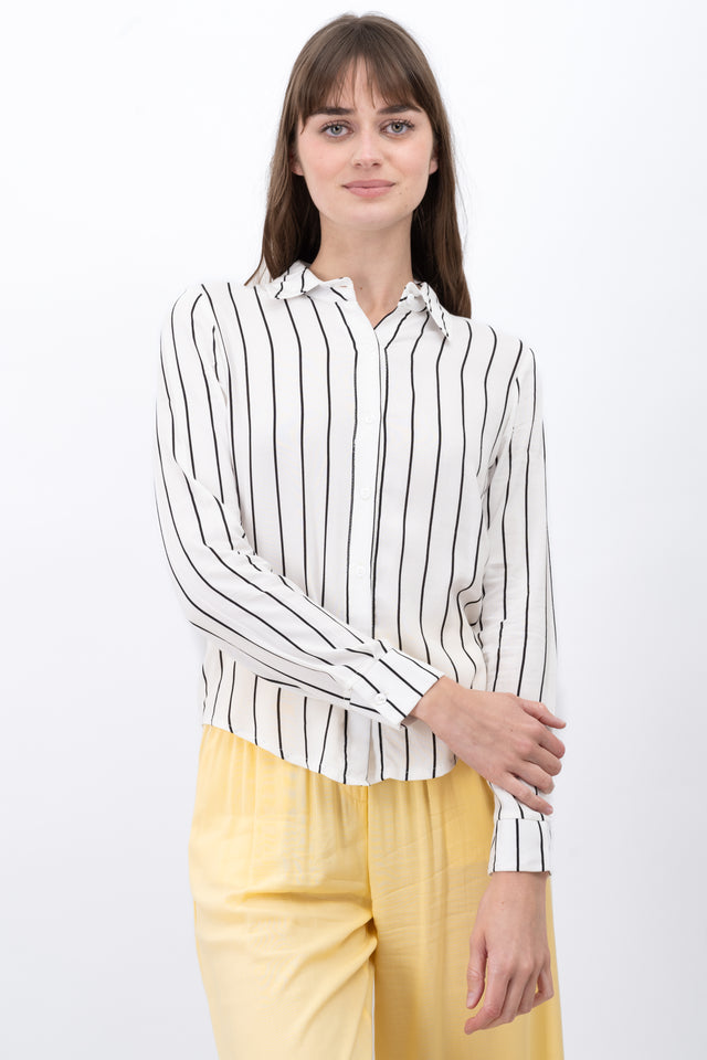 Camisa Larga Oversize Rayas