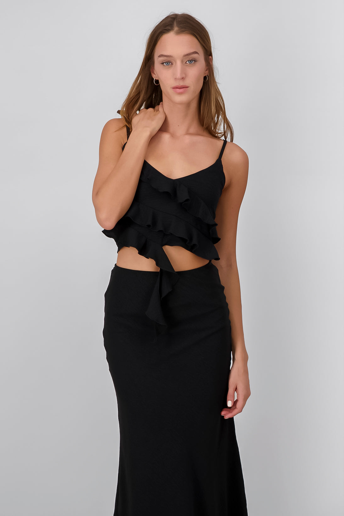 Top Detalle Olanes NEGRO