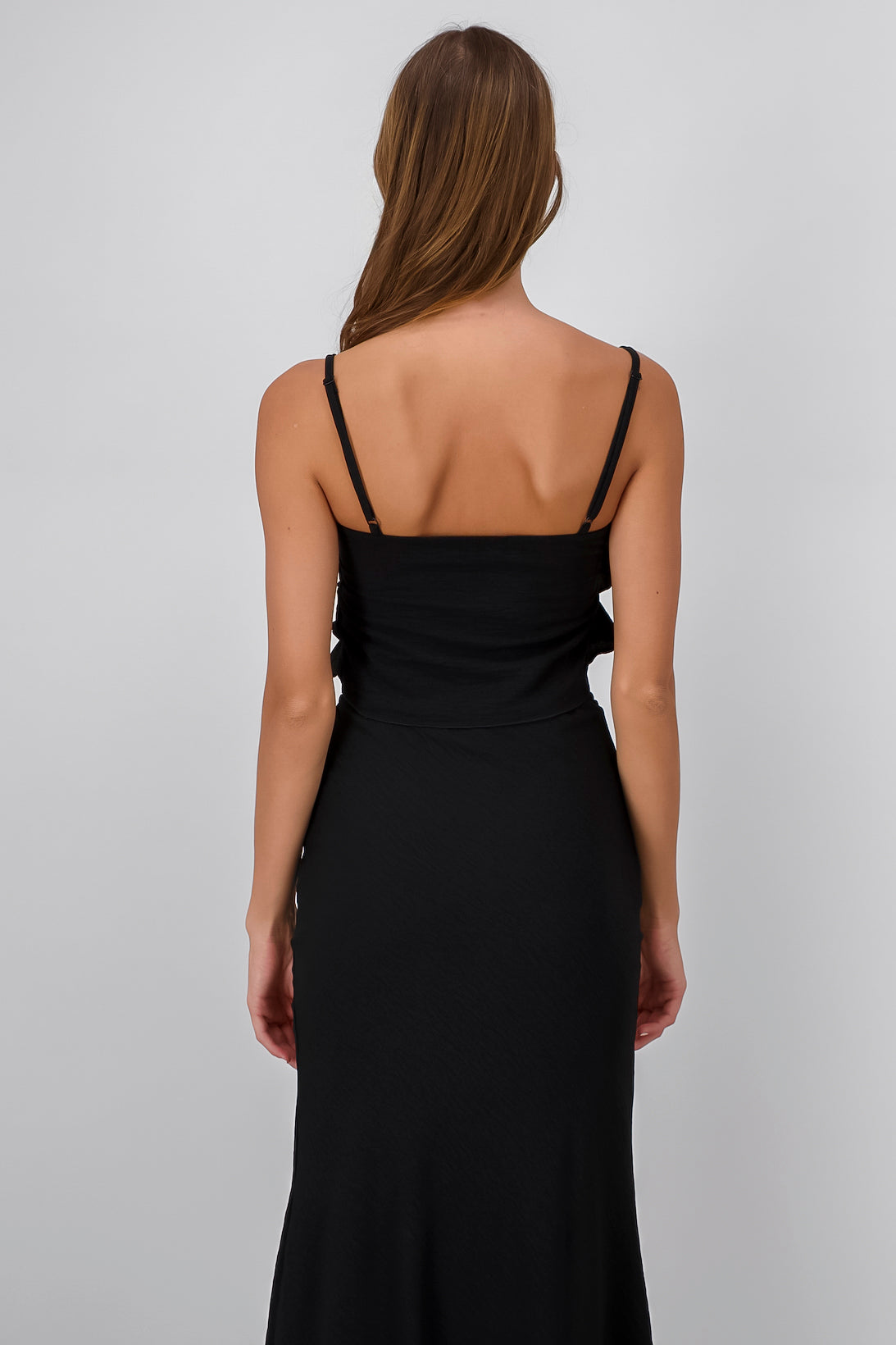 Top Detalle Olanes NEGRO