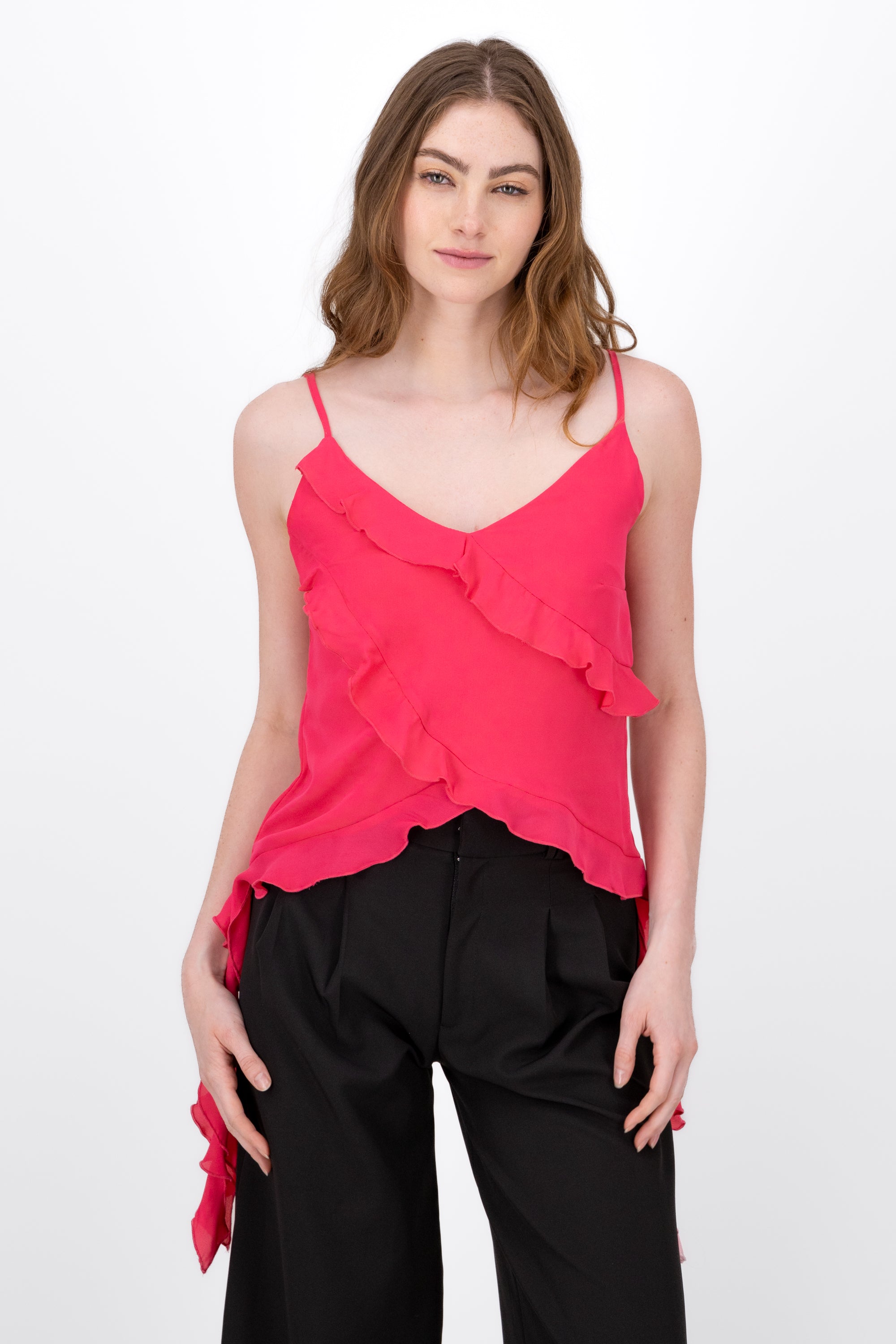 Blusa Tirantes Detalle Olanes FIUSHA