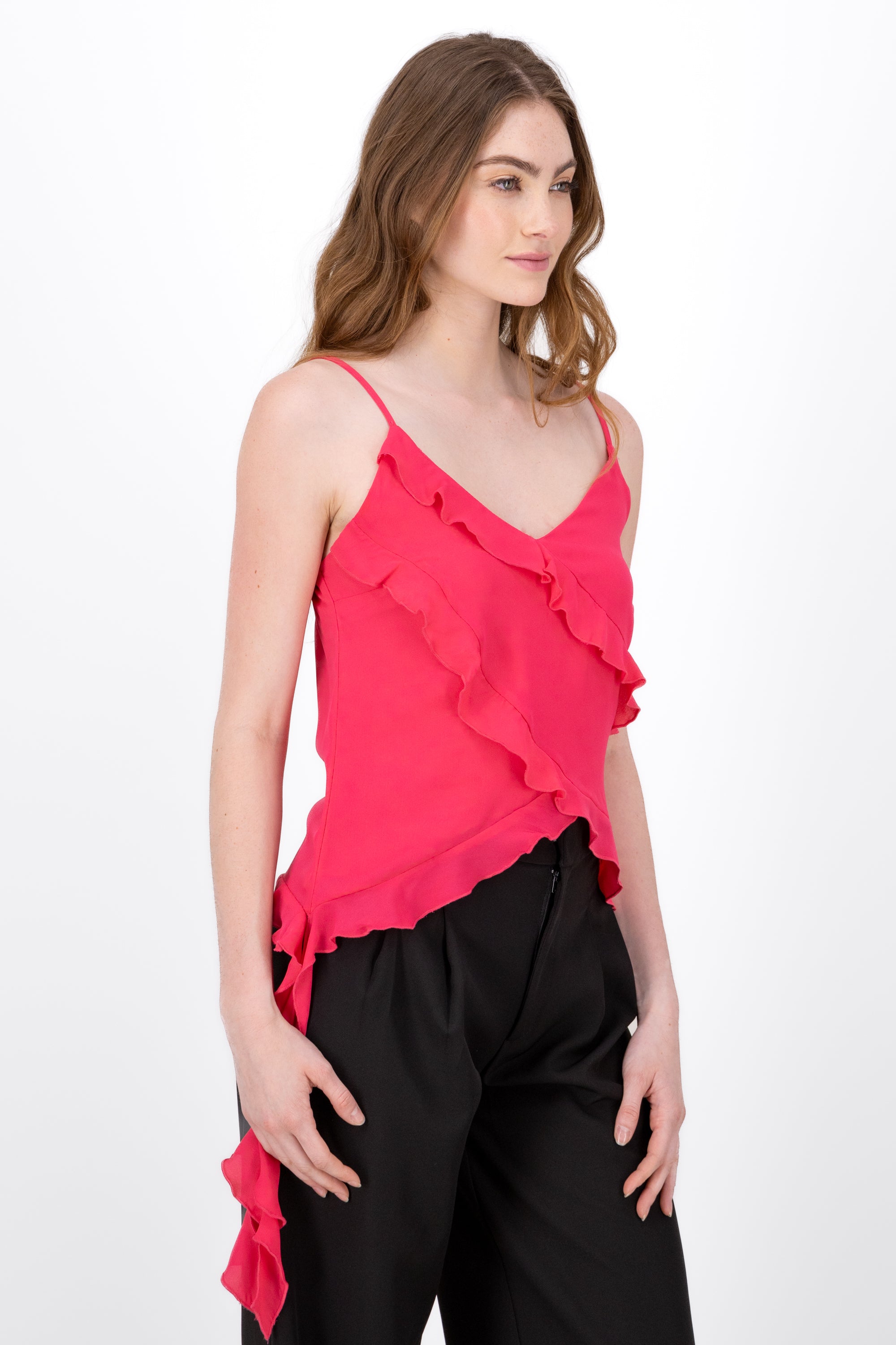 Blusa Tirantes Detalle Olanes FIUSHA