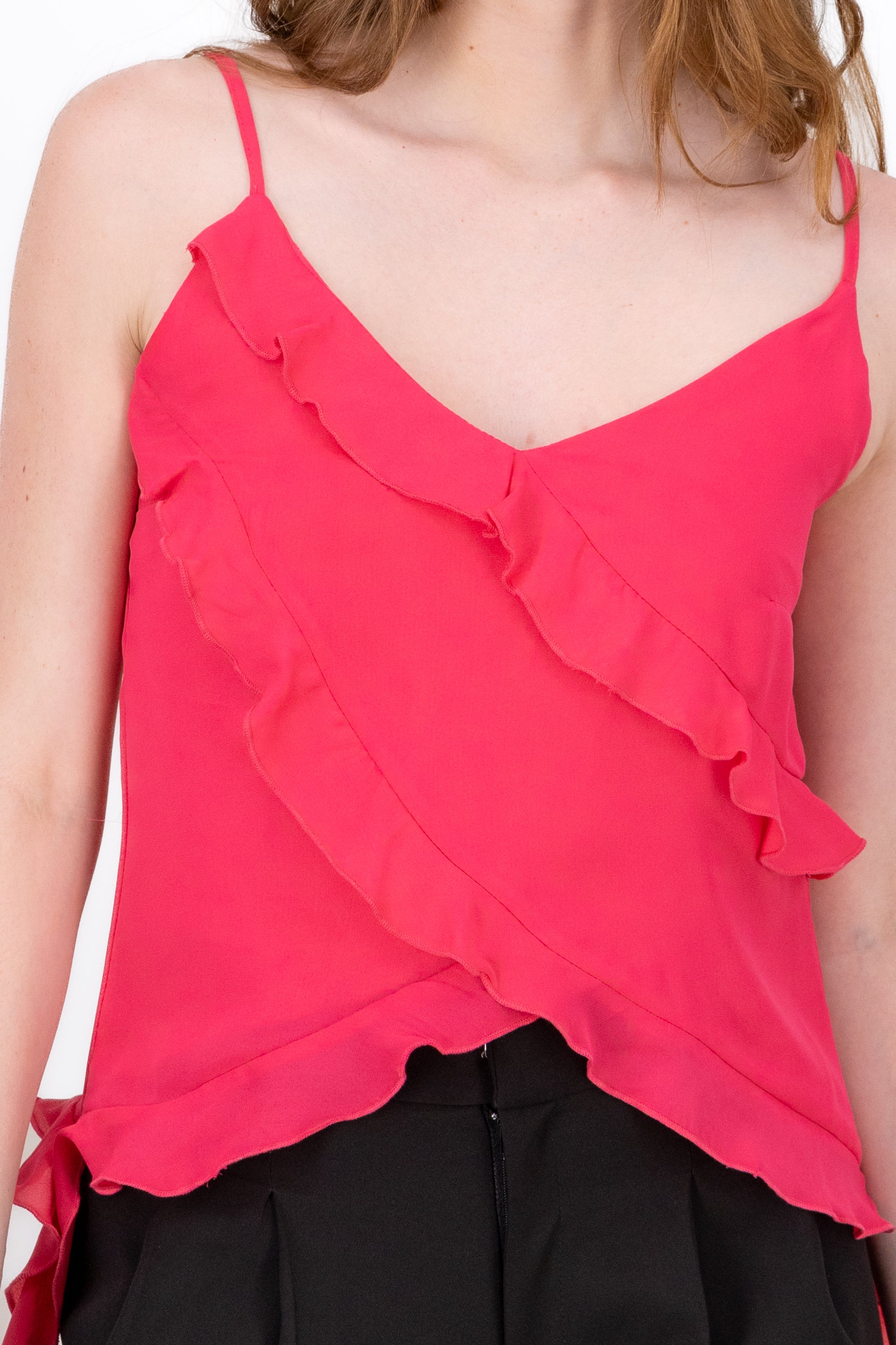 Blusa Tirantes Detalle Olanes FIUSHA