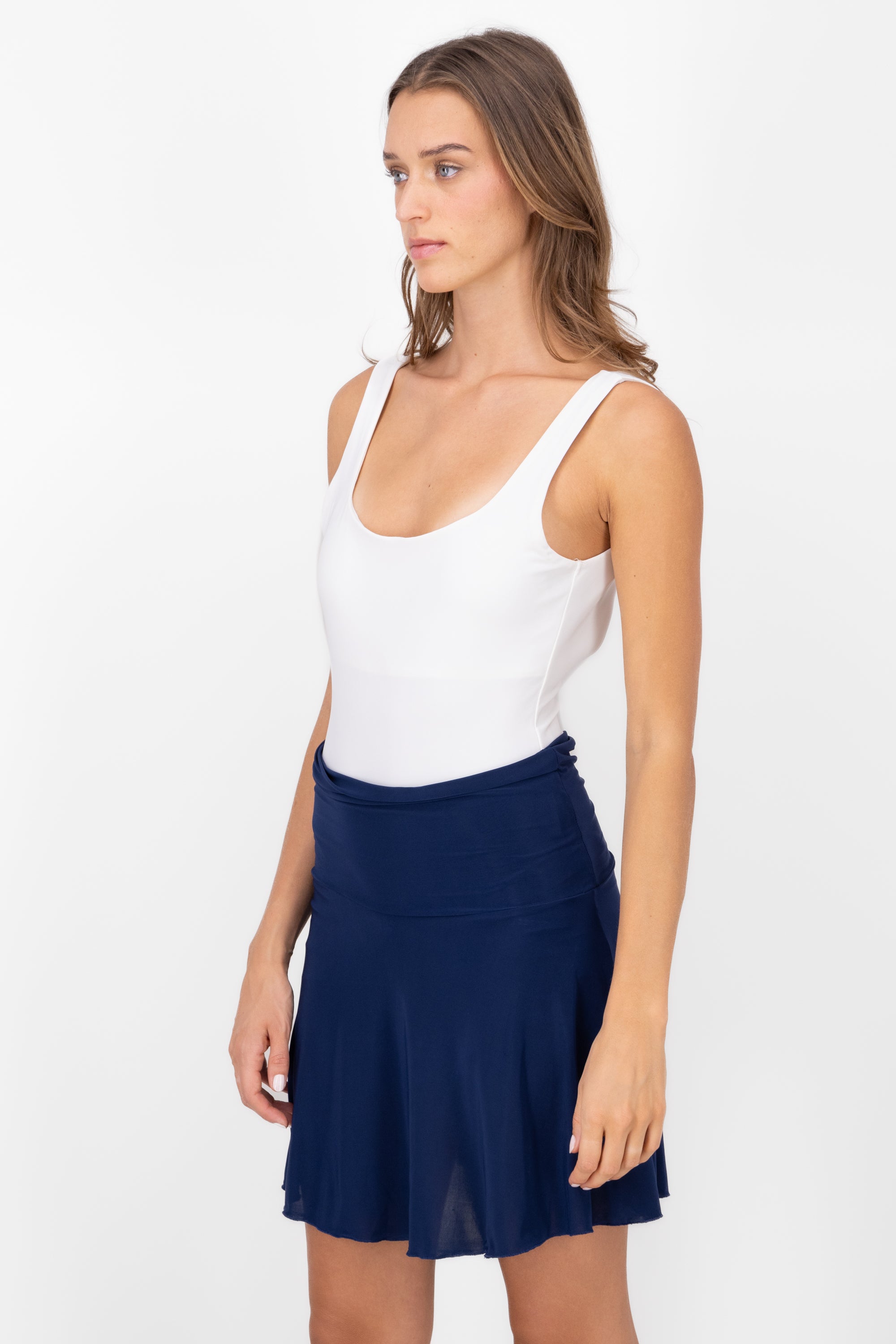 Bodysuit liso con tirantes BLANCO