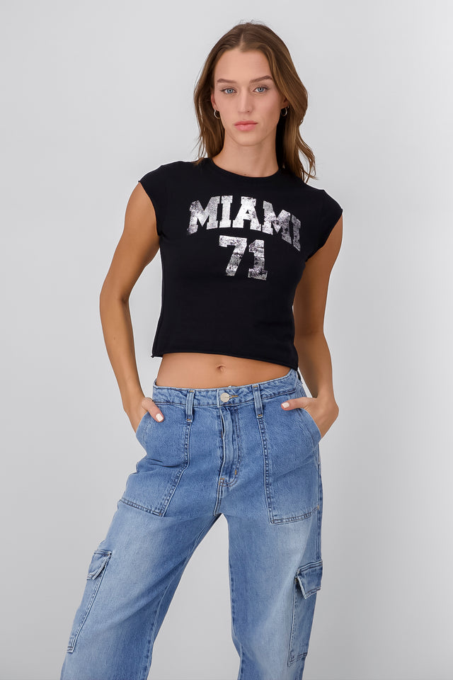 Top miami efecto foil