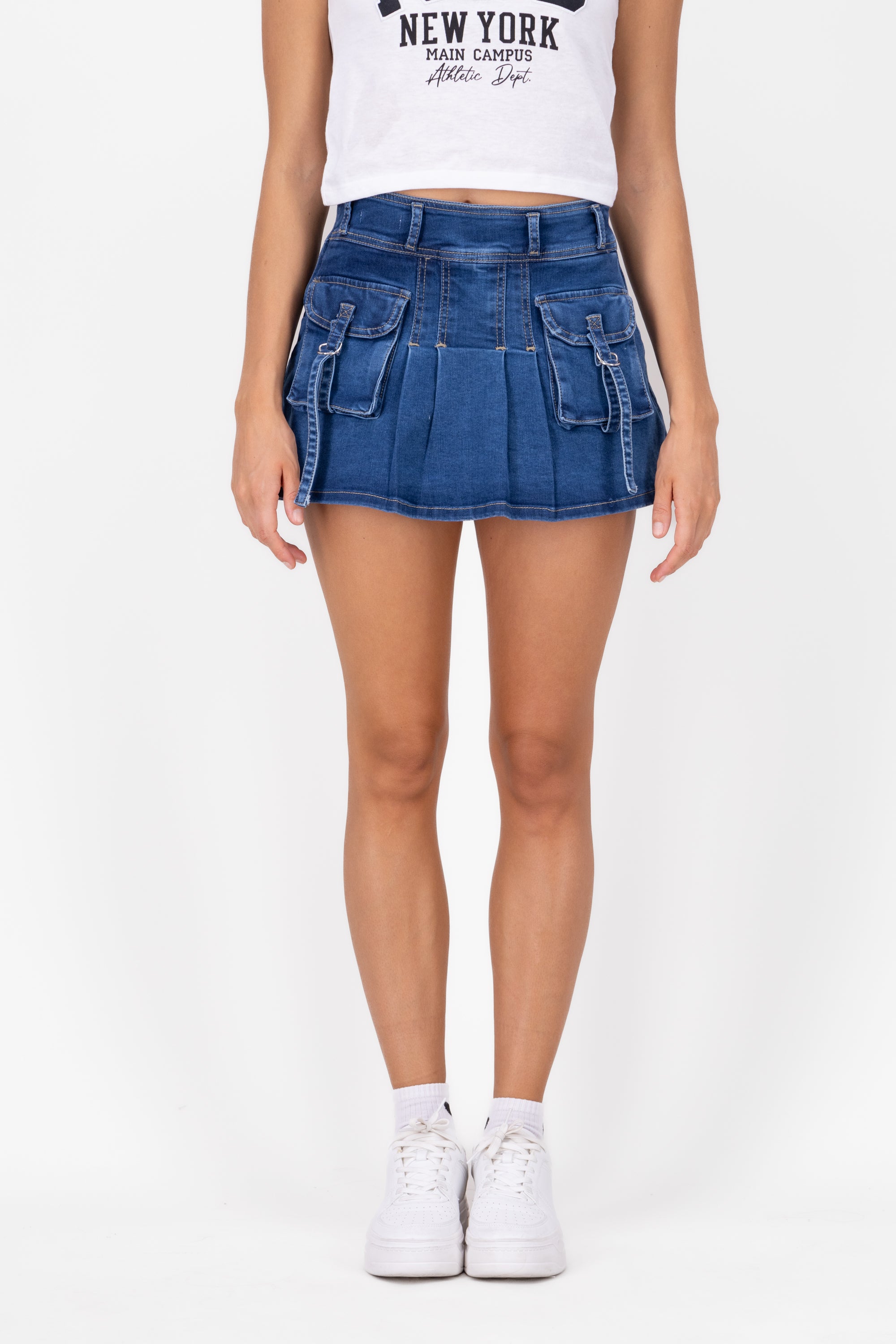 Falda Short Cargo Jaretas STONE