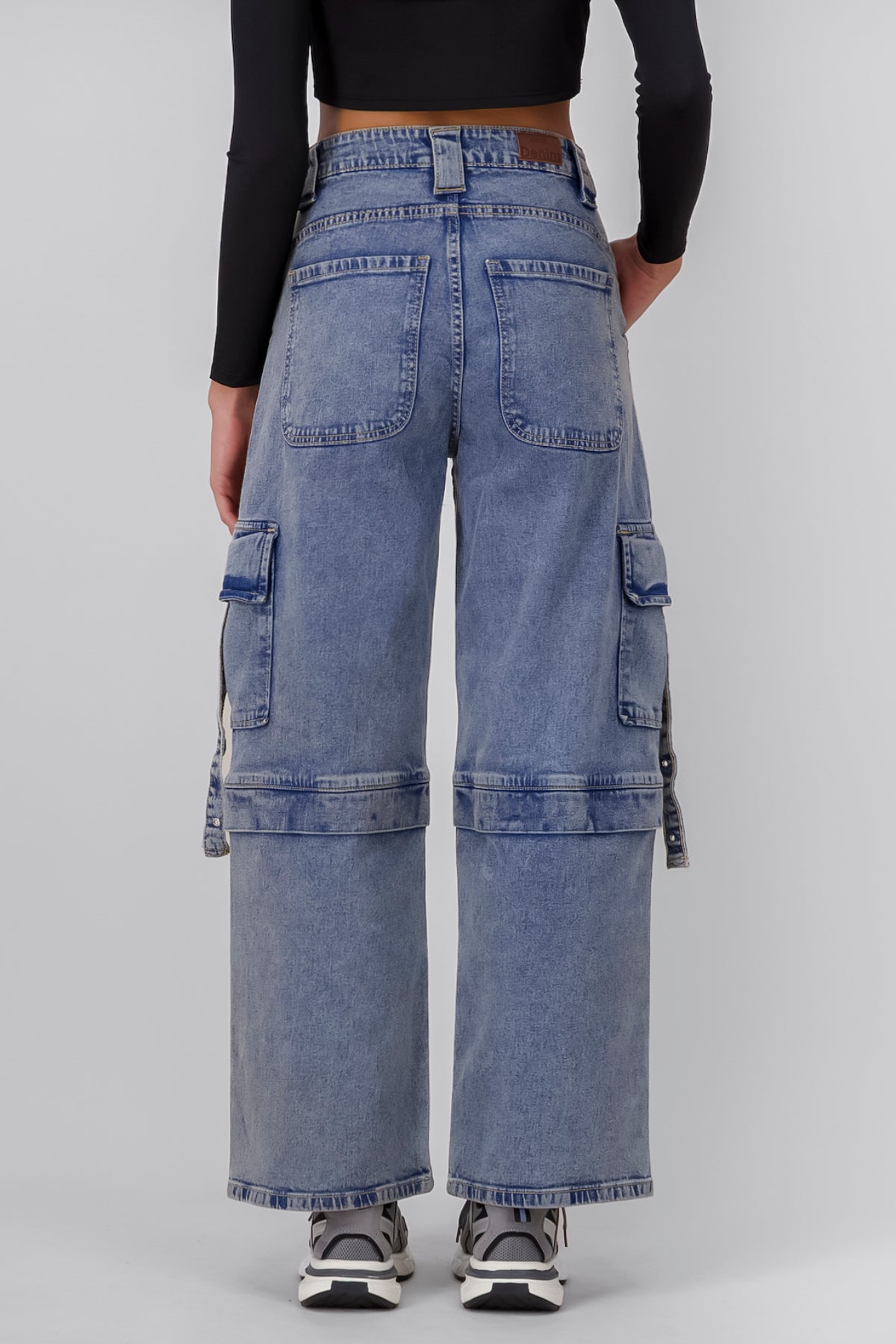 Jeans Cargo 2 Bolsas Tiras ACID LIGHT