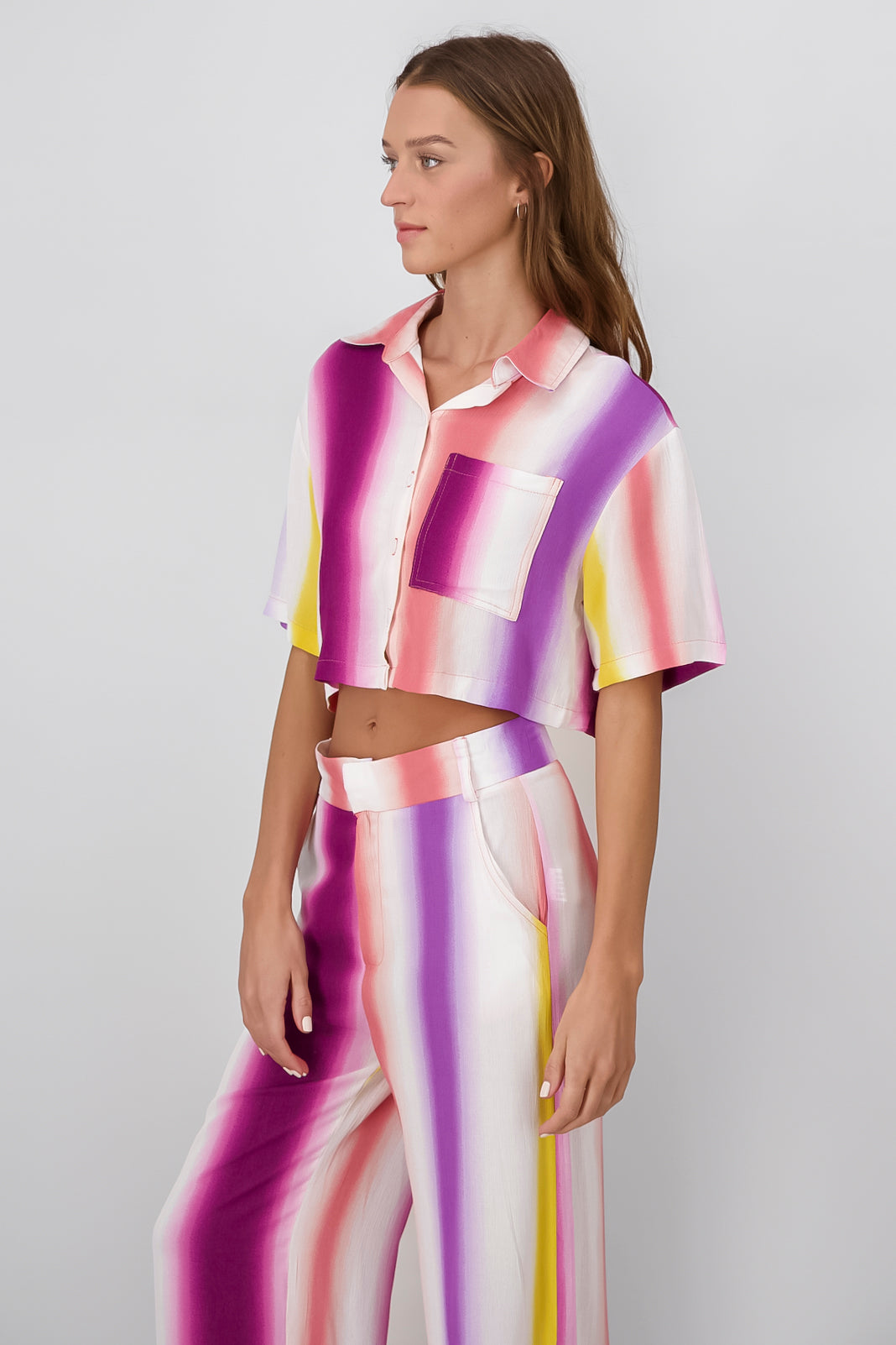 Camisa crop ligera colores