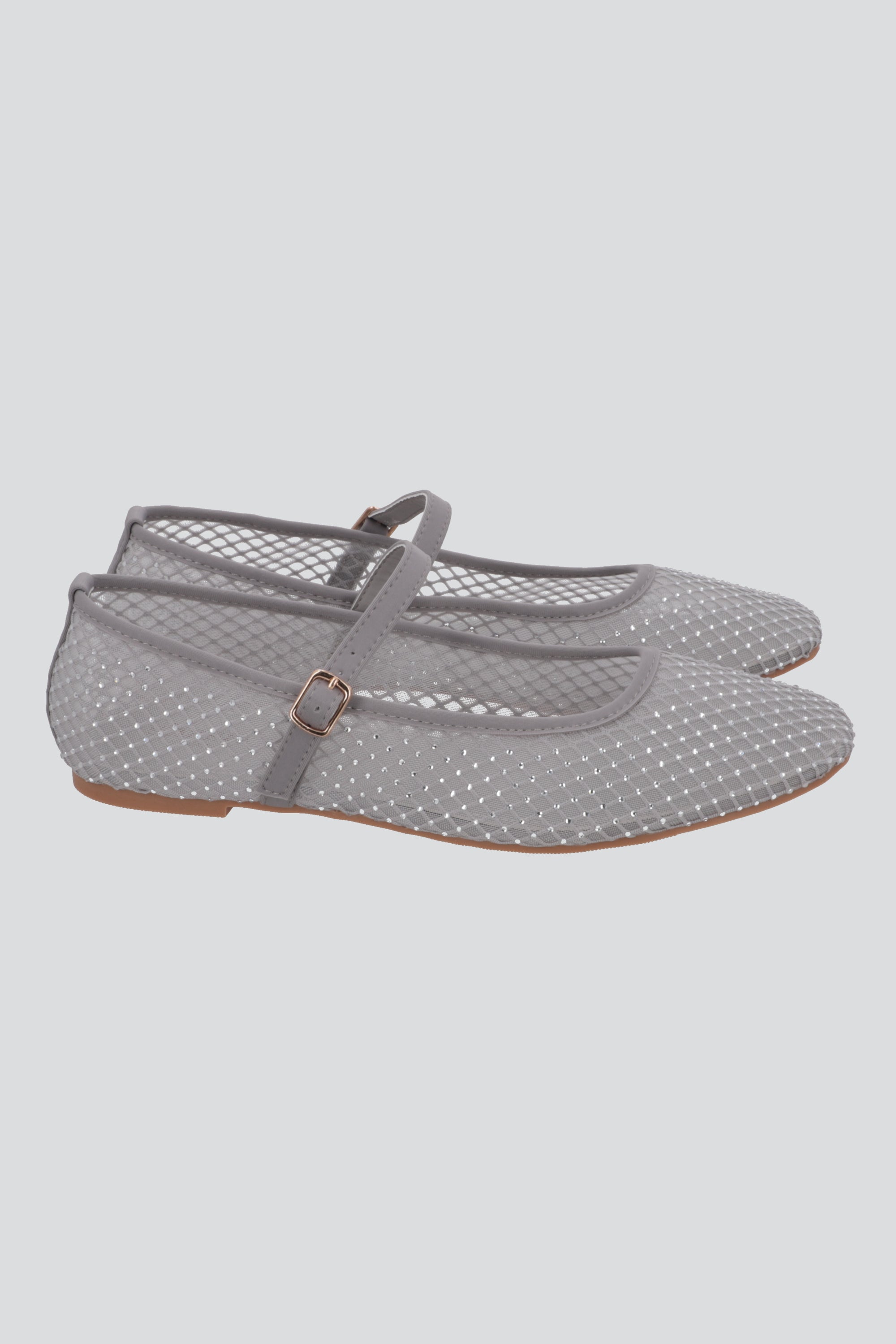 Flat malla brillos correa PLATA