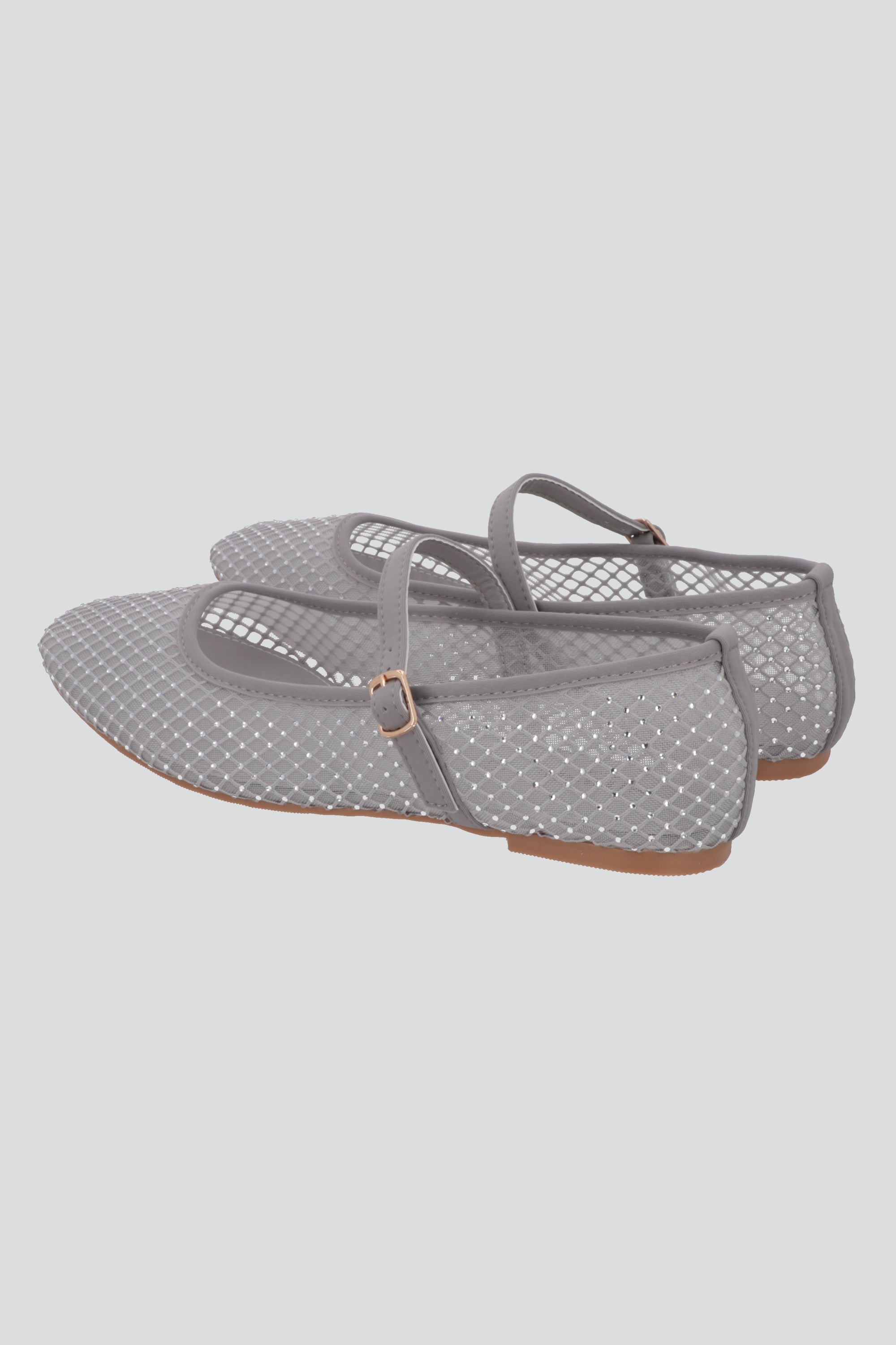 Flat malla brillos correa PLATA