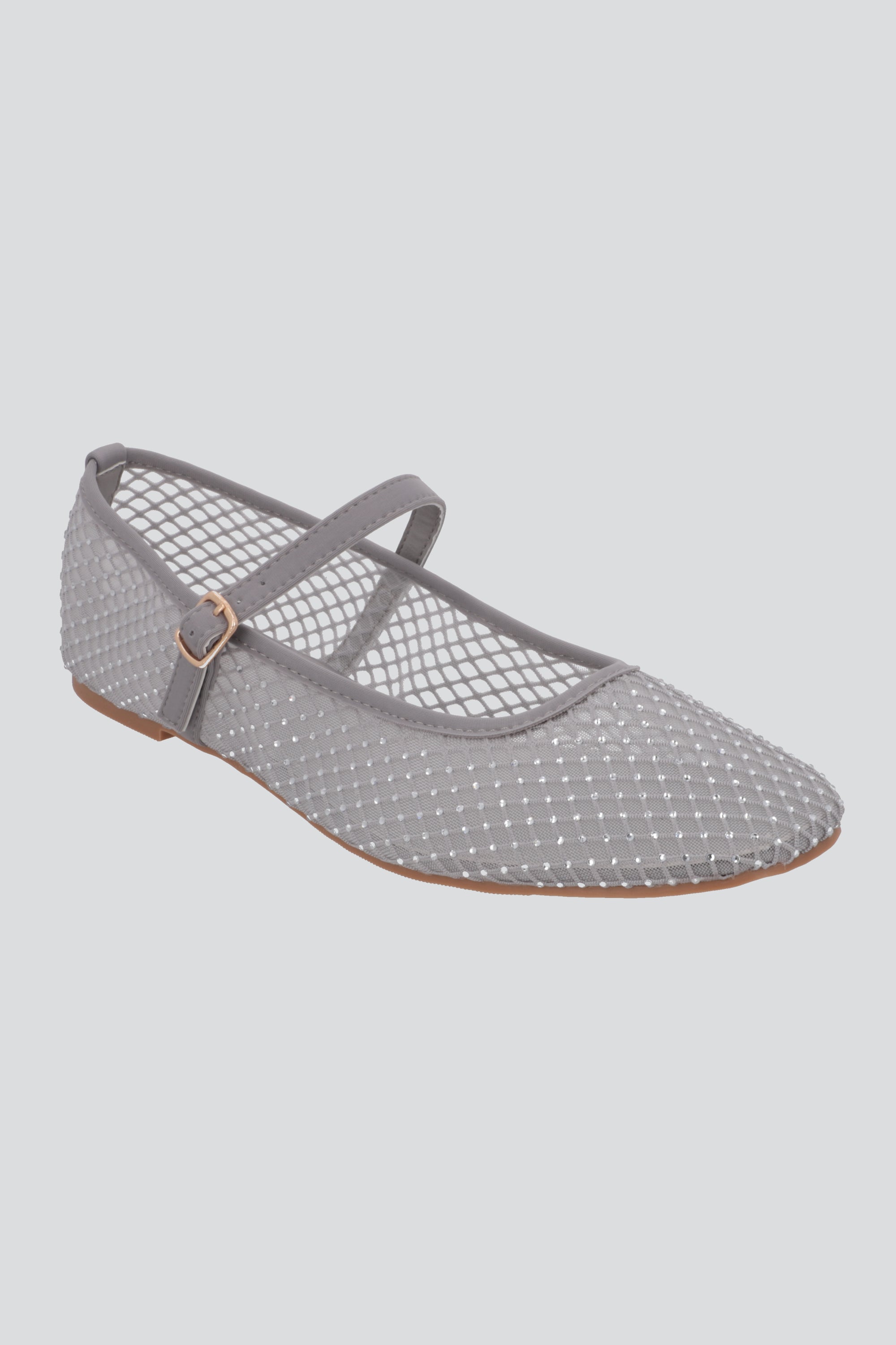Flat malla brillos correa PLATA