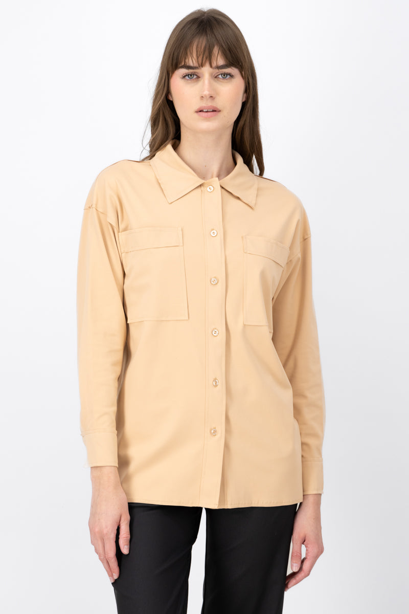 Sobrecamisa larga fluida NUDE