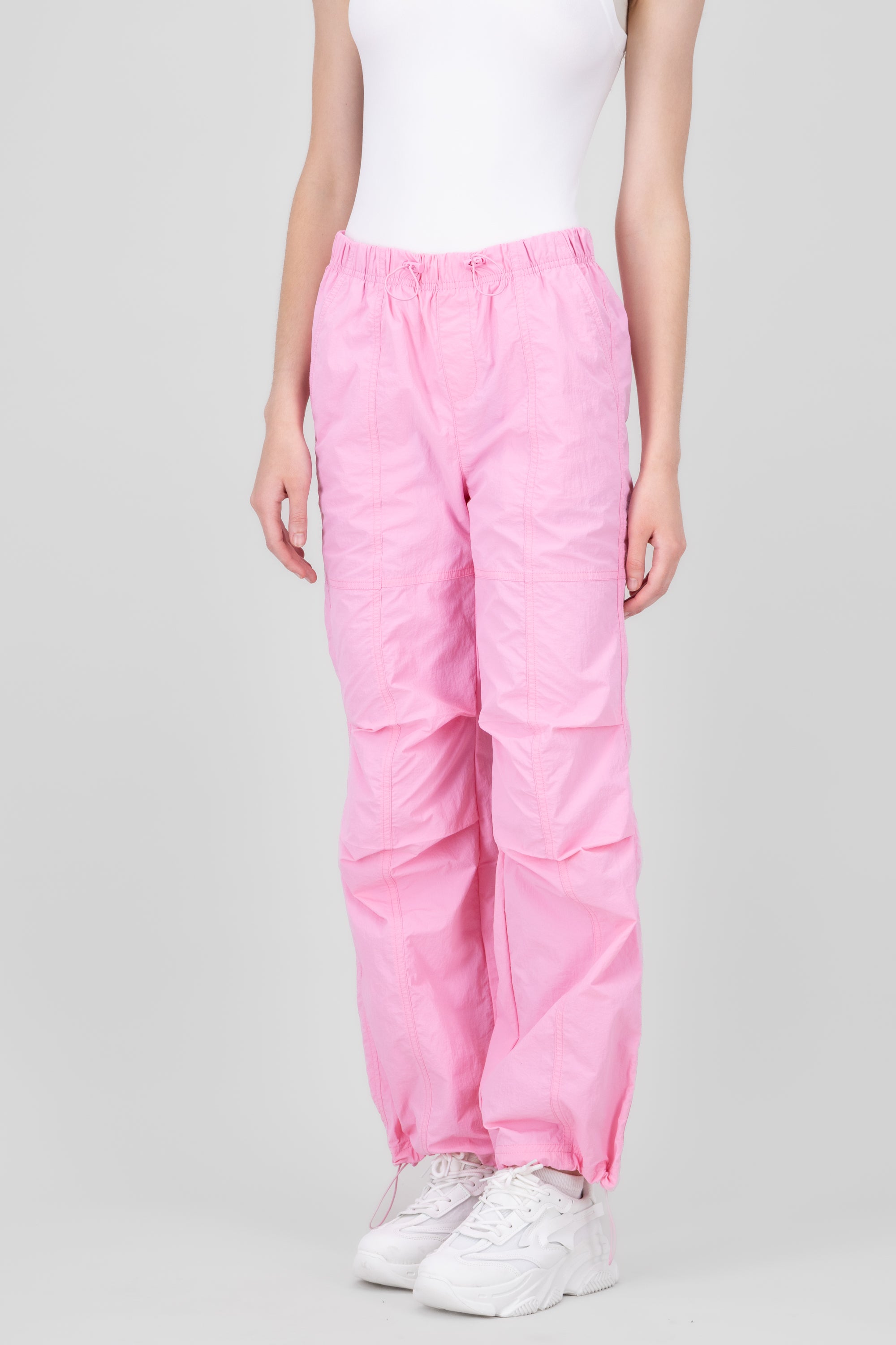 Pantalones Tipo Parachute ROSA