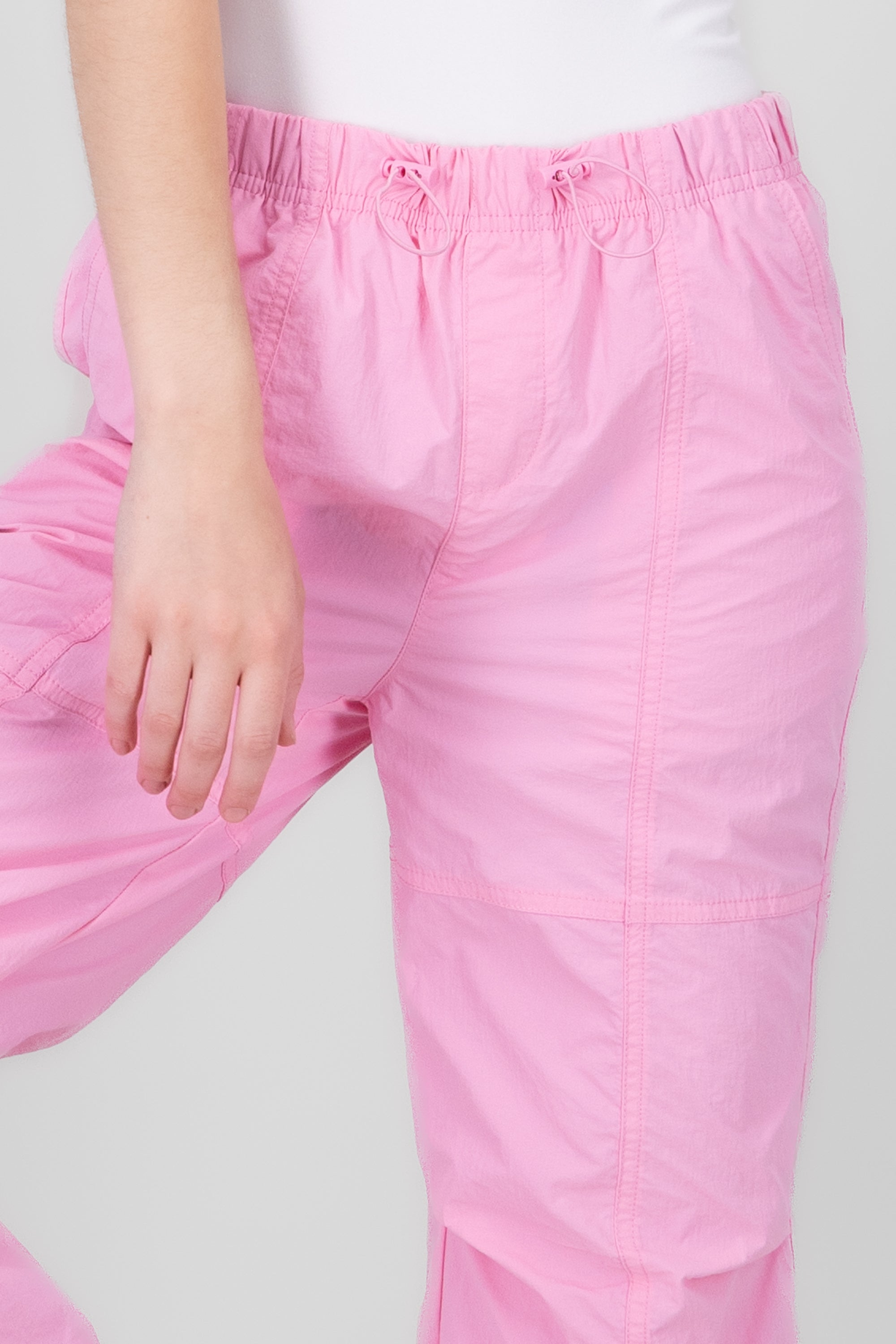 Pantalones Tipo Parachute ROSA