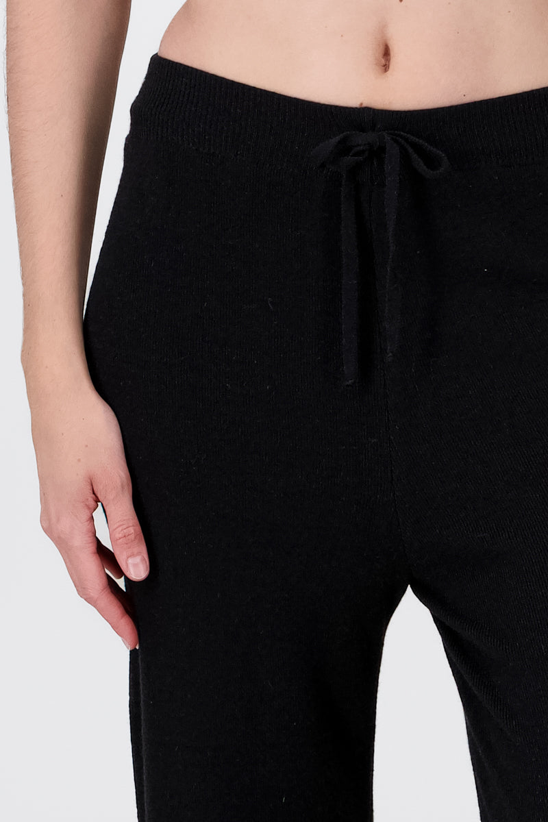 Pantalón Rectos Cintura Elástica NEGRO