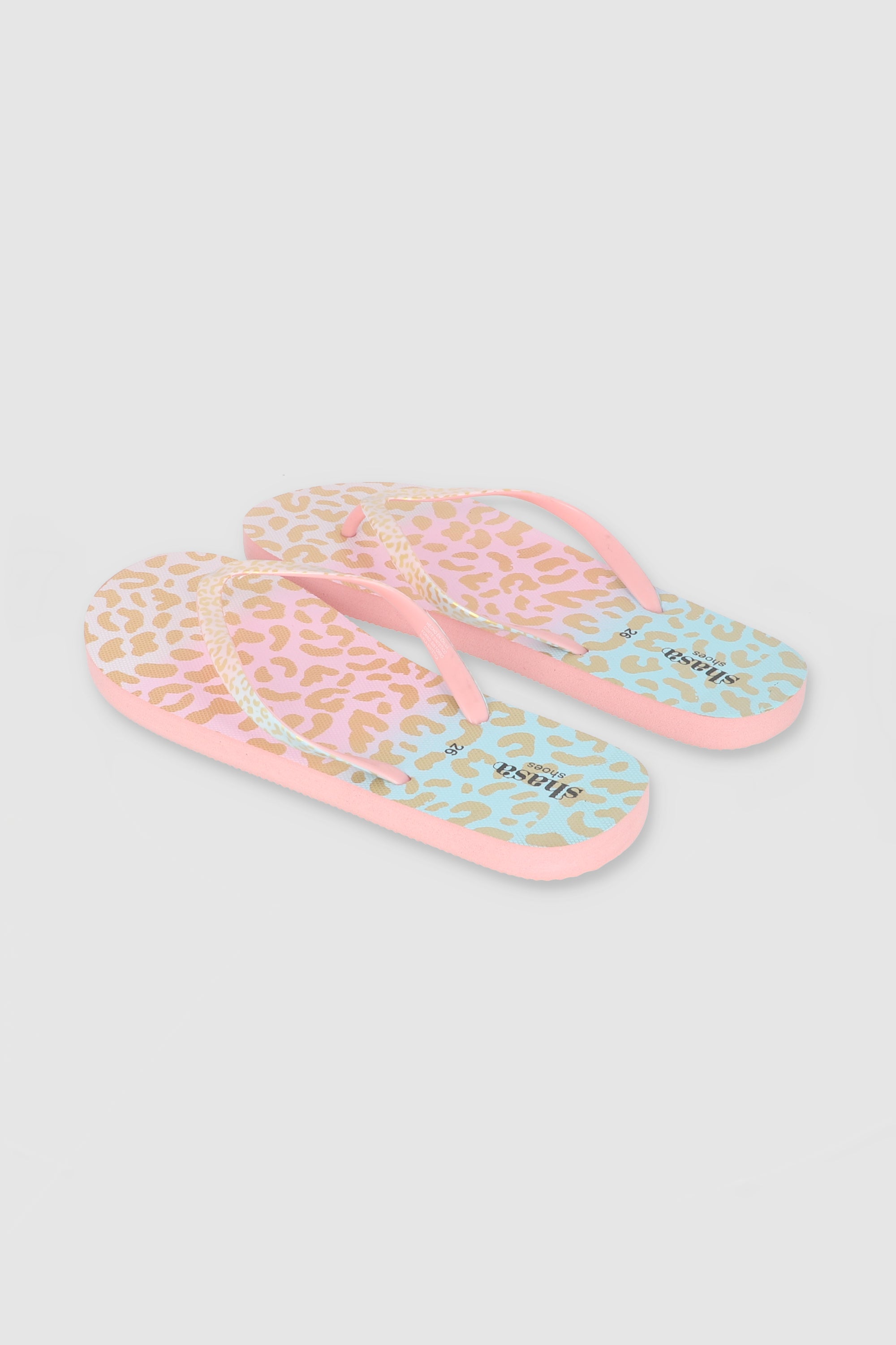 FLIP FLOPS ANIMAL PRINT METALICO MULTICOLOR PASTEL